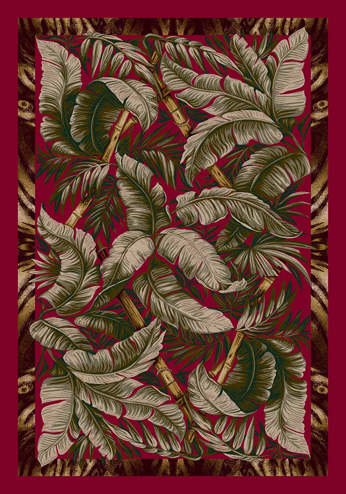 Milliken Signature Jungle Fever Ruby Rug 2'1