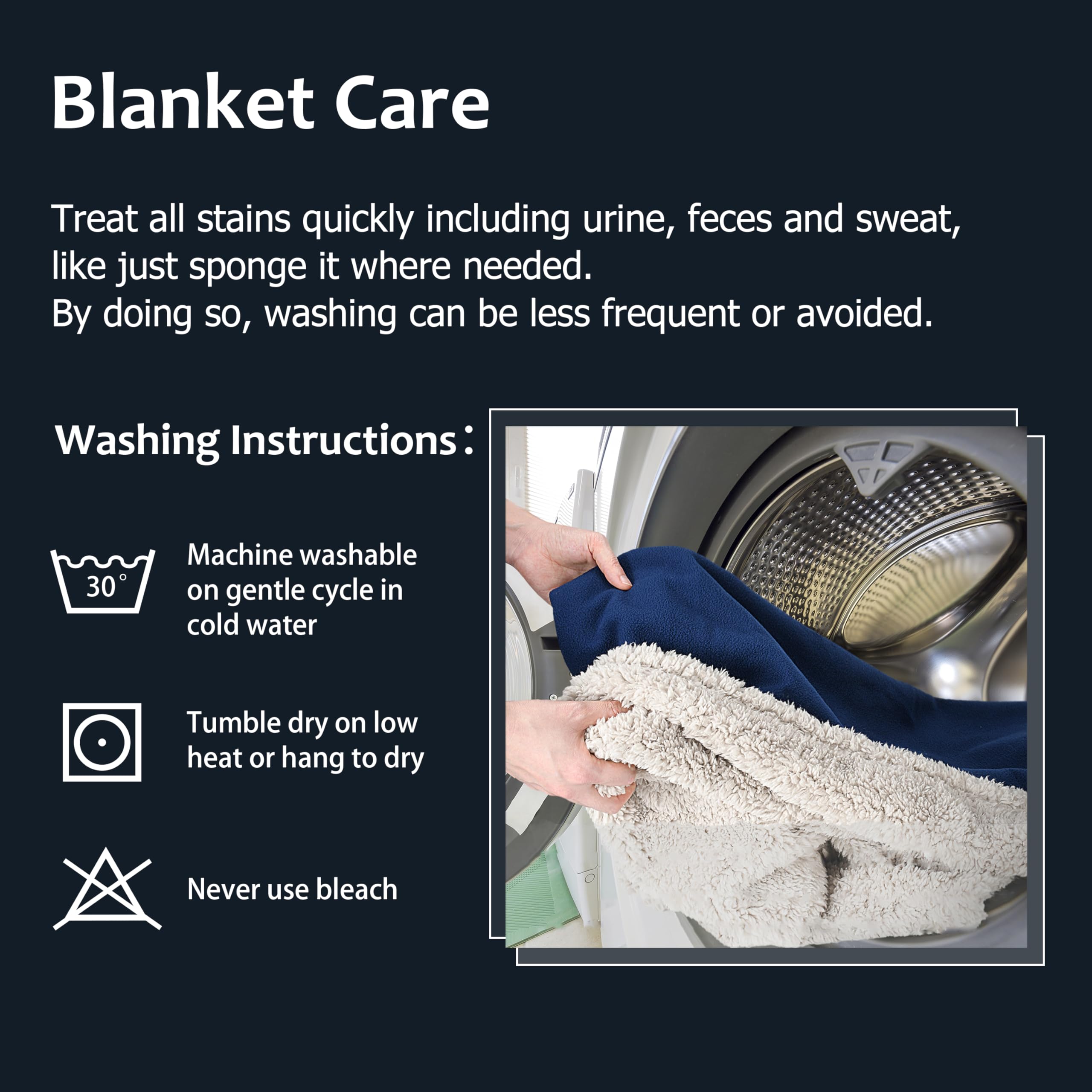 Waterproof Love Blanket for Sex - Soft & Cozy Catalonia Classy Blanket, Large 150x200cm, Marine/Taupe - Perfect for Couples, Pets & Sofa Protection