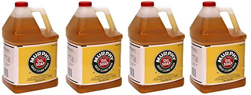 Murphy 101103 All-Natural Oil Soap Liquid - 1 Gallon (4 Pack) | Wood Cleaner & Conditioner for Floors, Furniture & Outdoor Decks | Safe for Hardwood, Bamboo & Laminate Surfaces