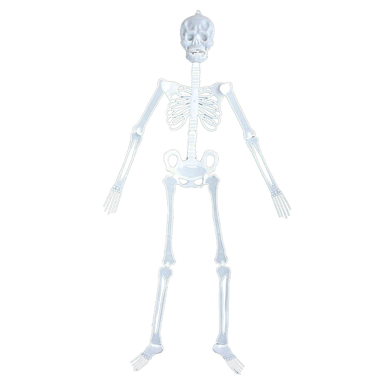 Bulk Halloween Glow in the Dark Skeleton Pendants - Scary Party Decorations for KTV, Bar & Halloween Scene - Spooky Luminous Toys for Halloween Decor