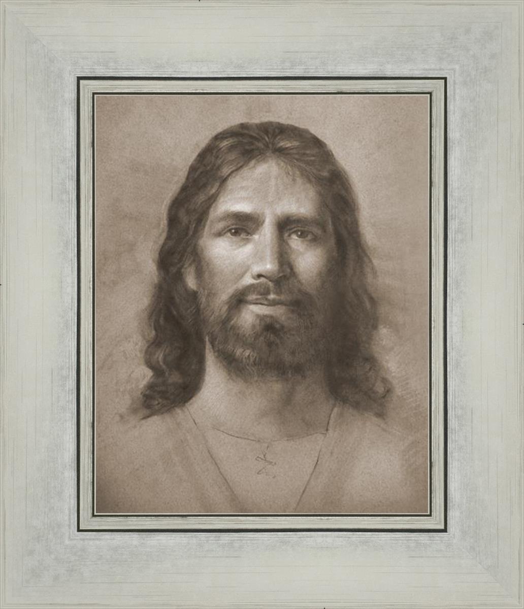 Christ Head Study - Religious Artwork for Home Decor, Church Display & Spiritual Inspiration