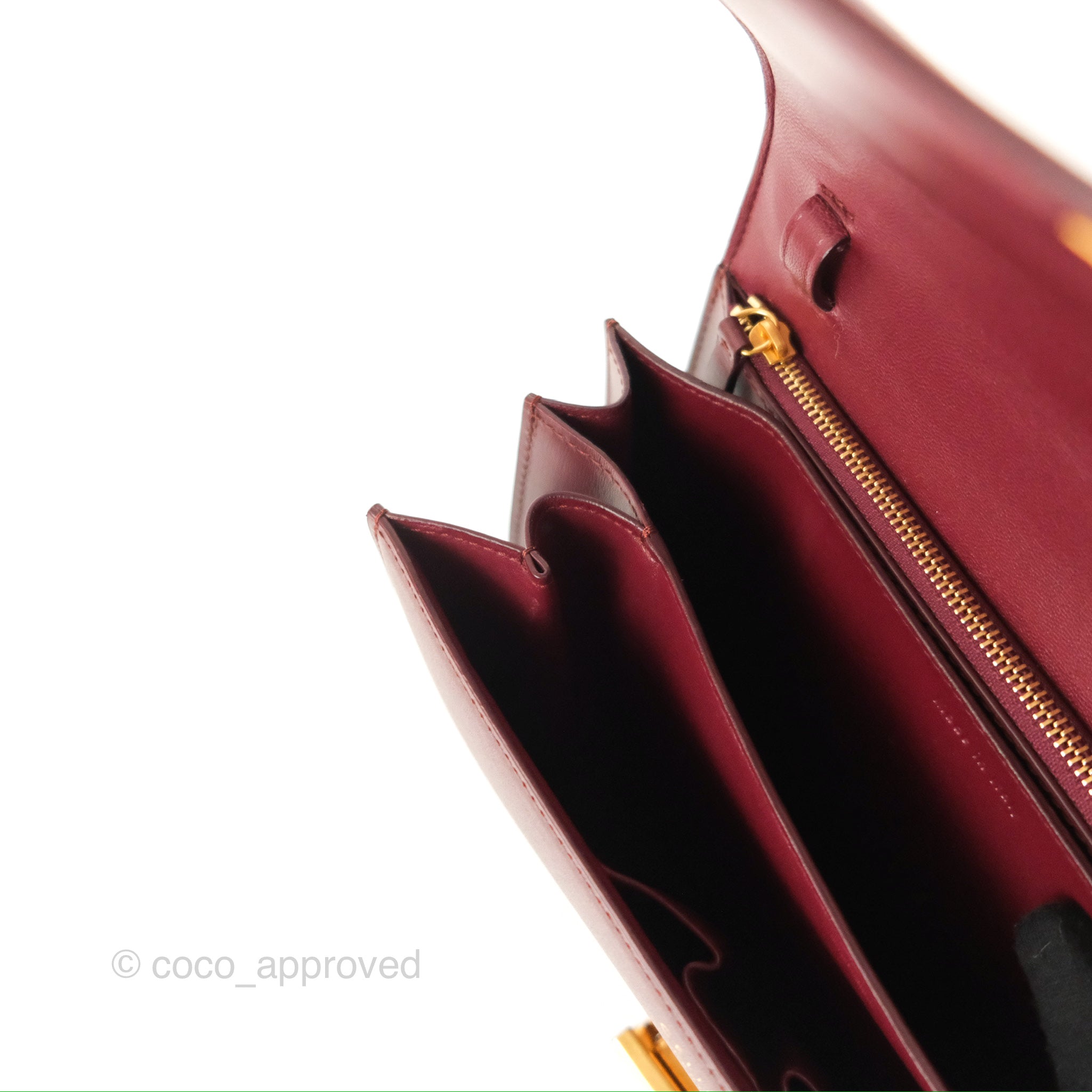 Celine Medium Classic Box Flap Bag in Burgundy Calfskin Leather - Luxury Crossbody Purse for Women, Perfect for Work, Date Night & Special Occasions