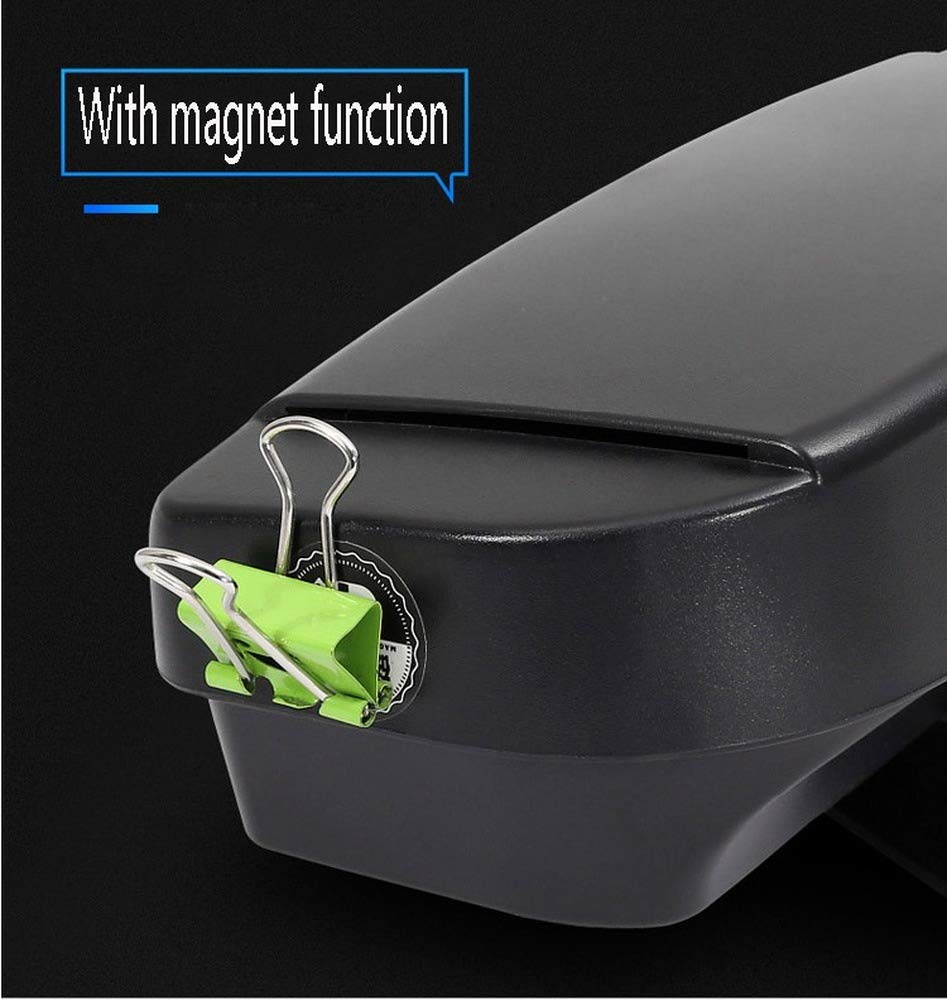 Car Sunglasses Holder & Organizer - Black Eyeglasses Case for Sun Visor, Double Card & Ticket Clip Storage | Perfect for Road Trips, Commuting & Keeping Essentials Handy While Driving