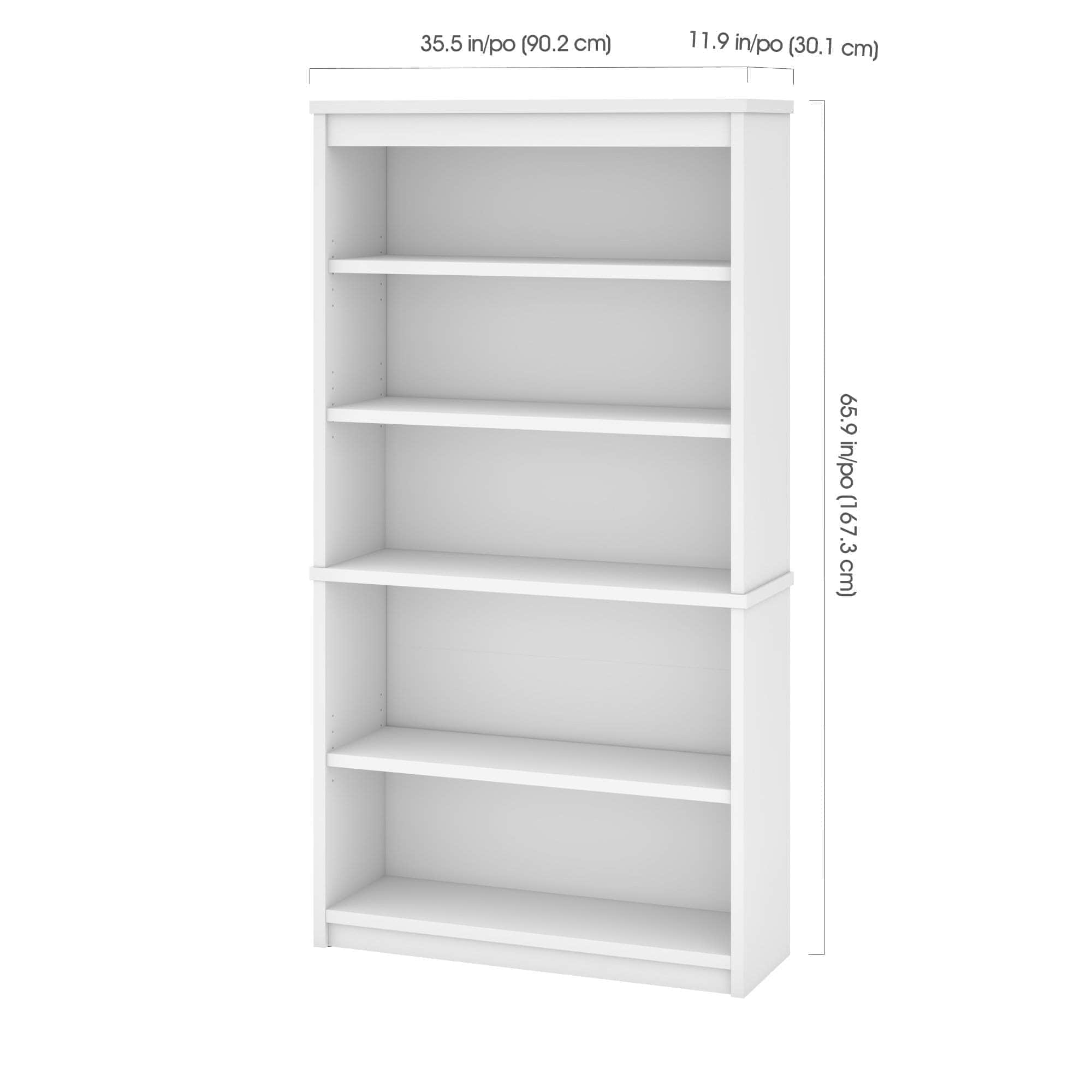 Uptown II Bookcase - 6 Stylish Colors for Home & Office Storage | Modern Bookshelf for Living Room, Bedroom & Study