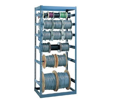 Heavy Duty Reel Storage Rack 24x36x84 Inches - Industrial Spool Holder for Wire, Cable & Hose - Perfect for Warehouse, Workshop & Garage Organization