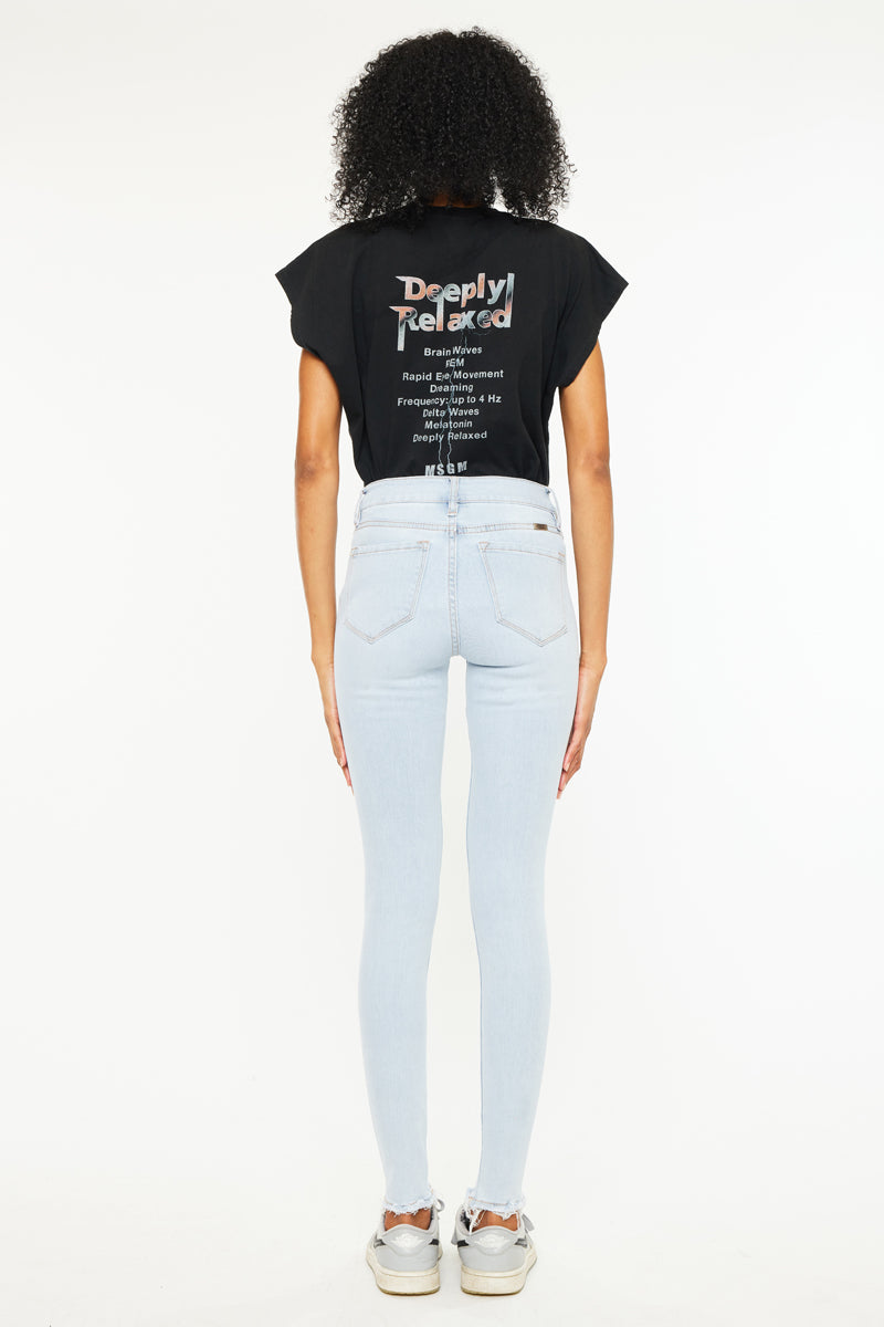 Anya High Rise Super Skinny Jeans for Women - Stretchy Denim Pants with Tummy Control - Perfect for Casual Wear, Night Out & Everyday Fashion