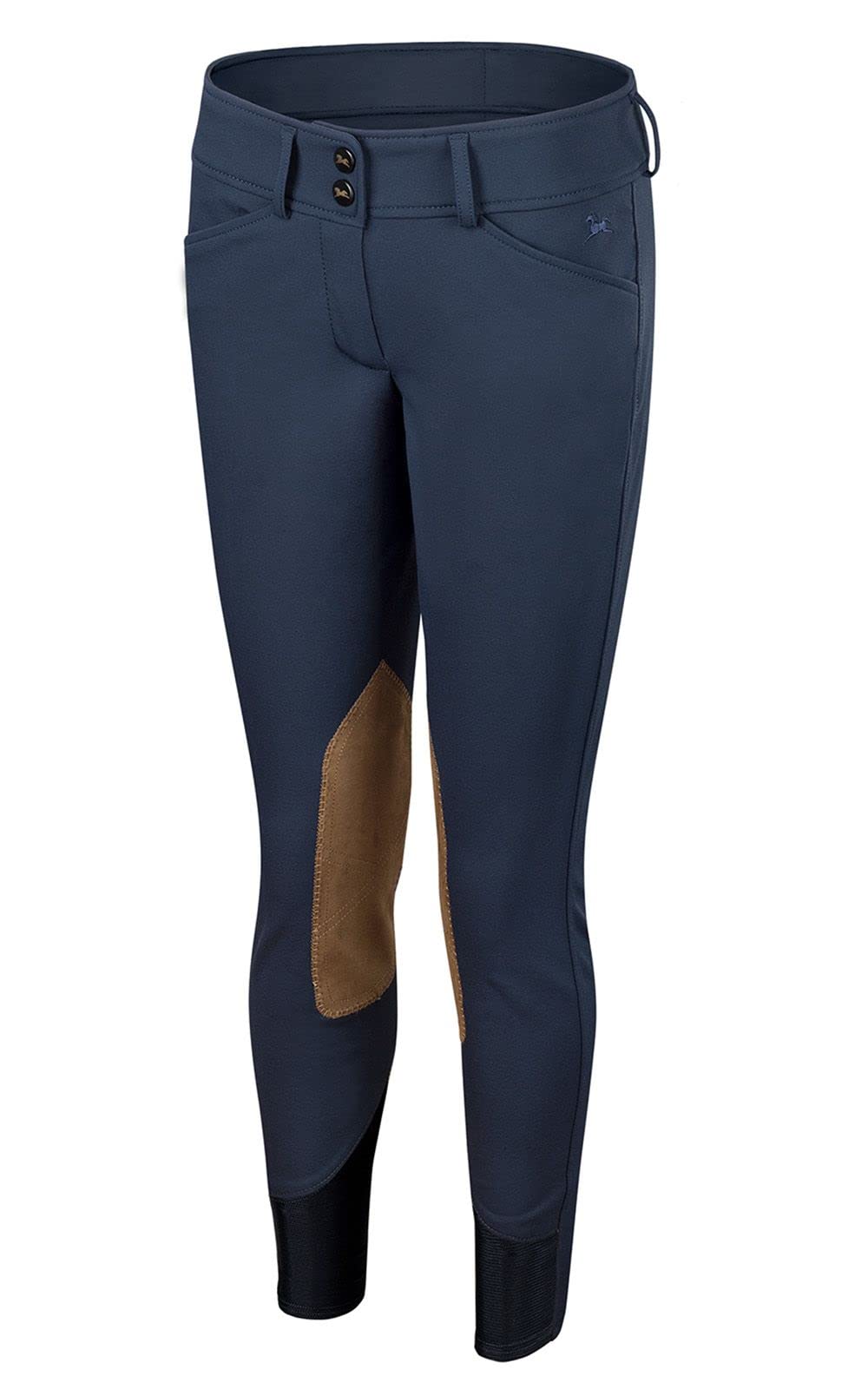 R.J. Classics Girls Avery Breech - Comfortable Equestrian Riding Pants for Young Riders | Perfect for Horseback Riding Lessons, Competitions & Training