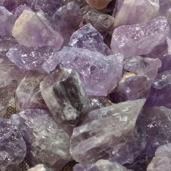 Natural Amethyst Rough Pocket Stone - Healing Crystal for Stress Relief, Meditation & Spiritual Growth | Perfect for Home, Office & Travel