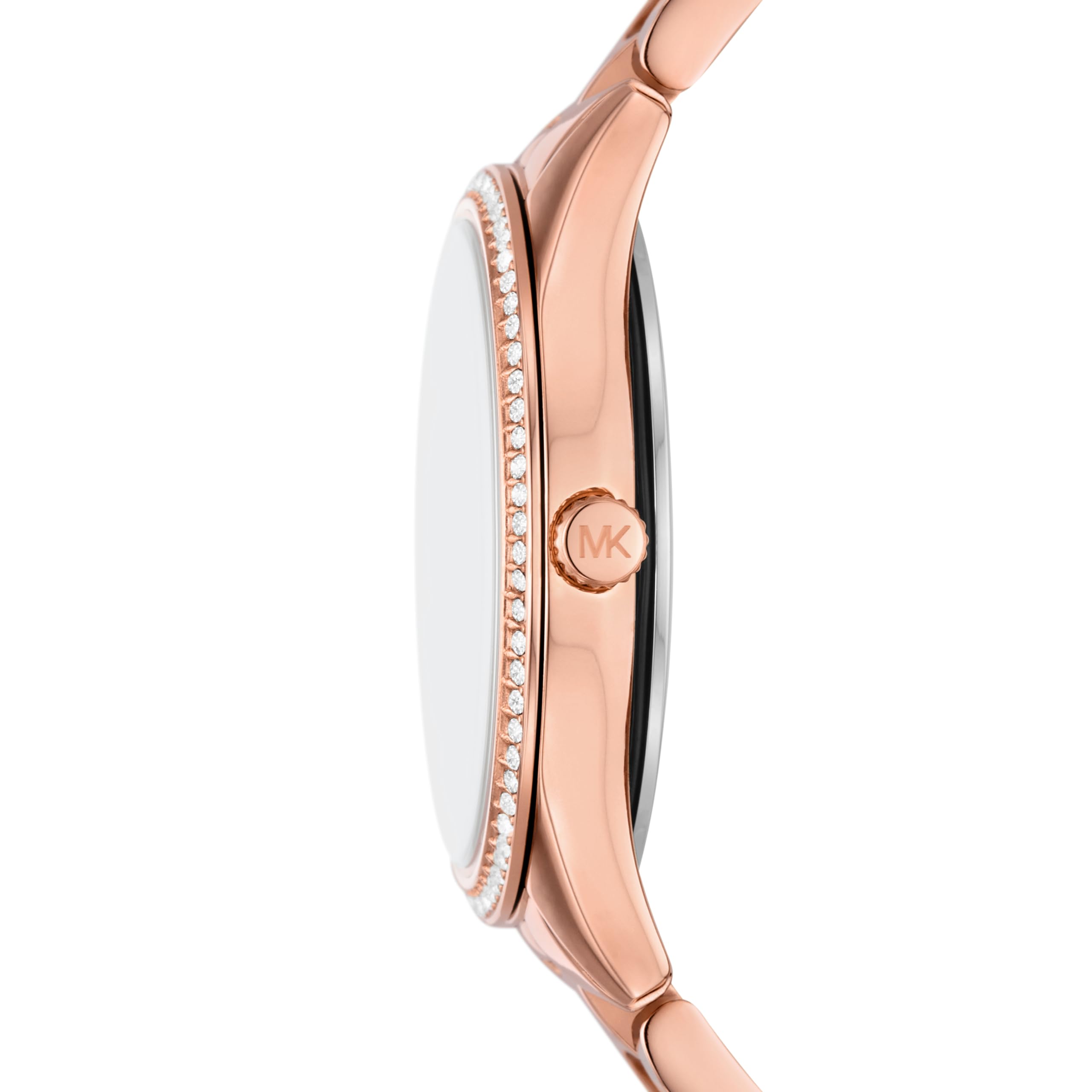 Michael Kors Lauryn Women's Watch - Stainless Steel Bracelet, Gold-Tone Dial, Water Resistant | Elegant Dress Watch for Work, Parties & Special Occasions