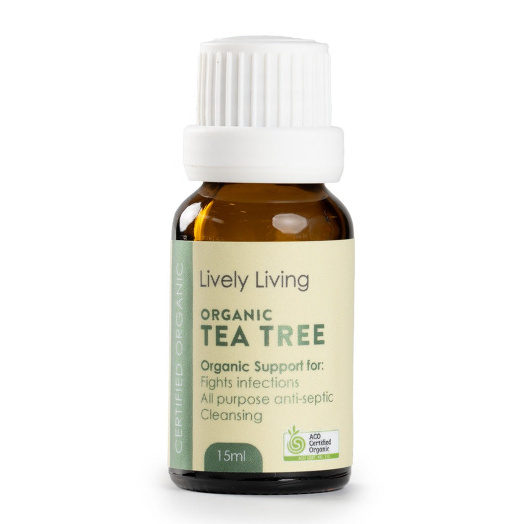 Organic Tea Tree Essential Oil 15ml - 100% Pure Natural for Skin Care, Hair Growth & Aromatherapy - Perfect for Diffusers, Massage & DIY Beauty Products