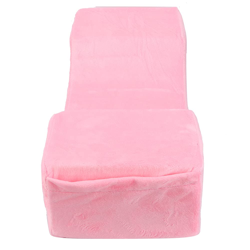 Agatige U-Shaped Lash Pillow - Soft Neck Support for Eyelash Extensions & Beauty Makeup - Salon Professional Lash Bed with Ergonomic Curve (Pink) - Perfect for Lash Artists, Spa Treatments & Home Use
