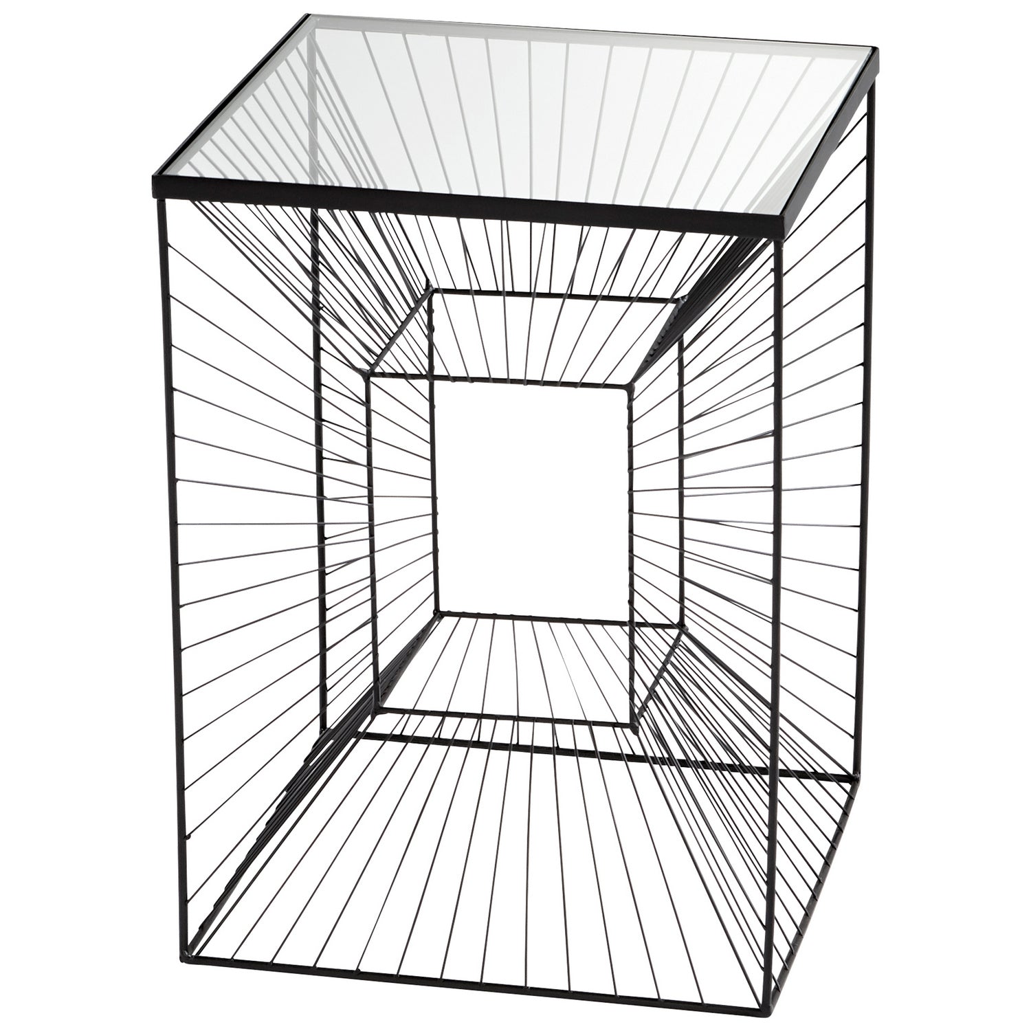 Cyan Design 10840 Enchantment Side Table in Graphite - Modern End Table for Living Room, Bedroom, or Office Decor