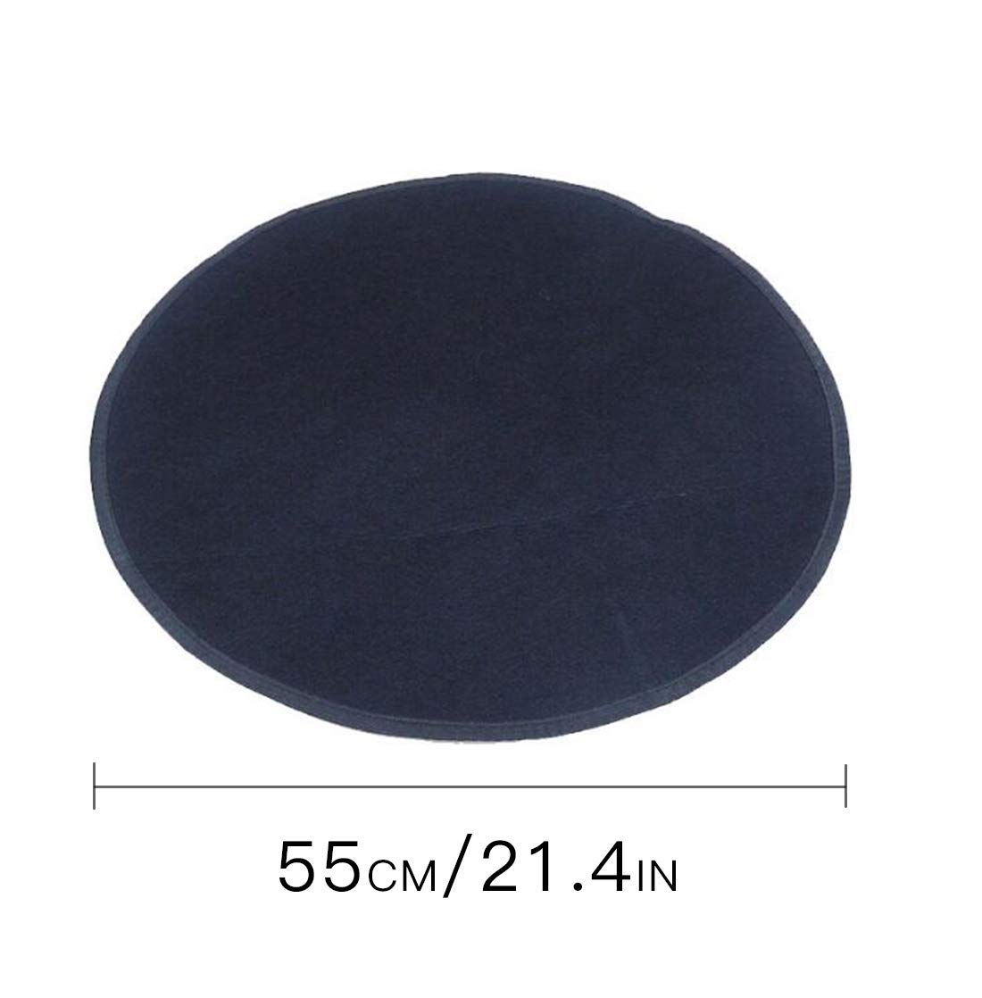 1 Pack Black Lightweight Dustproof Wheel Felts Cover for Car Tires - 55cm/21.4in - Perfect for Storage, Travel & Vehicle Protection
