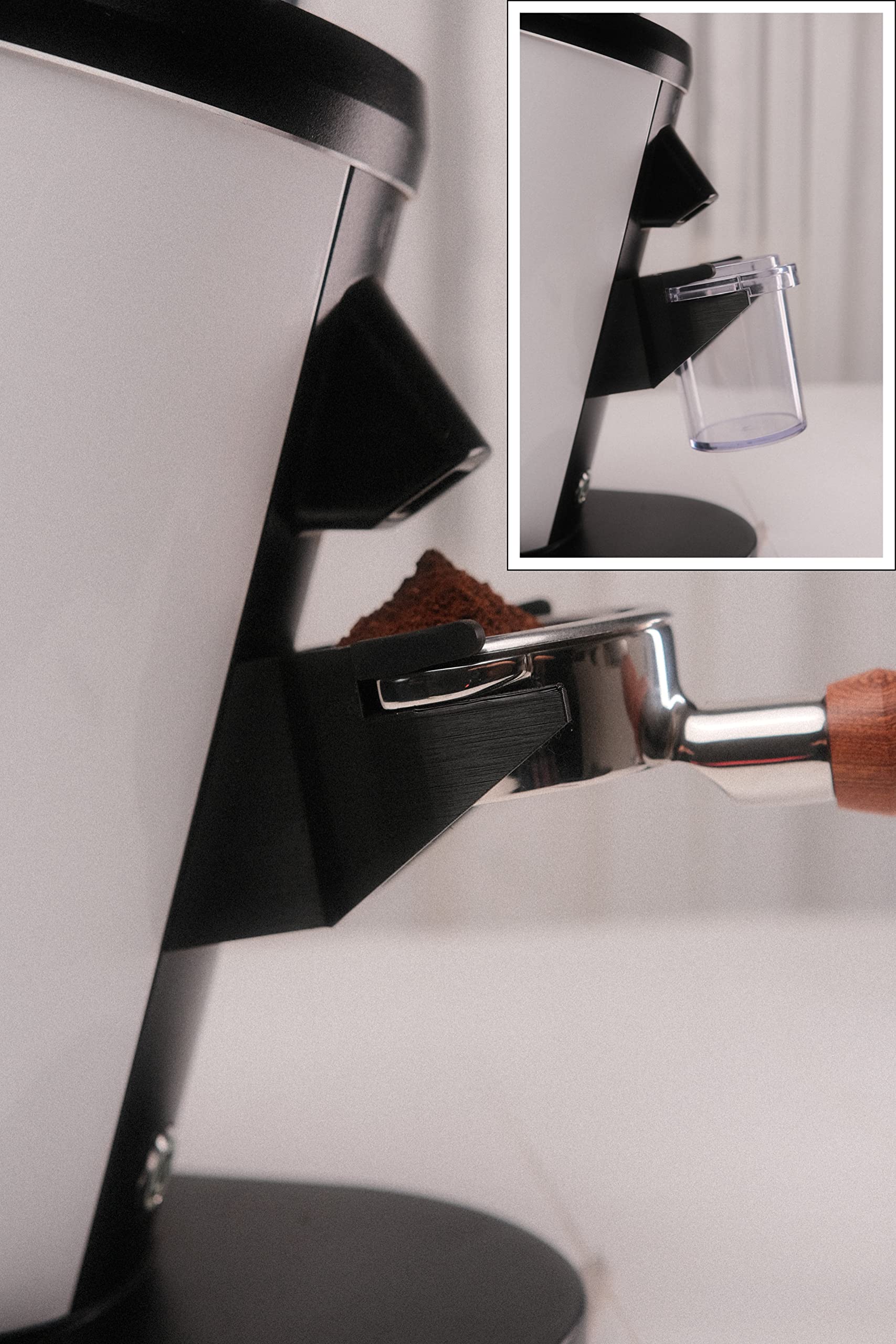 DF64 Coffee Grinder 58mm Portafilter Holder & Dosing Cup Replacement - Compatible with DF64 Espresso Grinder - Perfect for Home Baristas & Coffee Shops