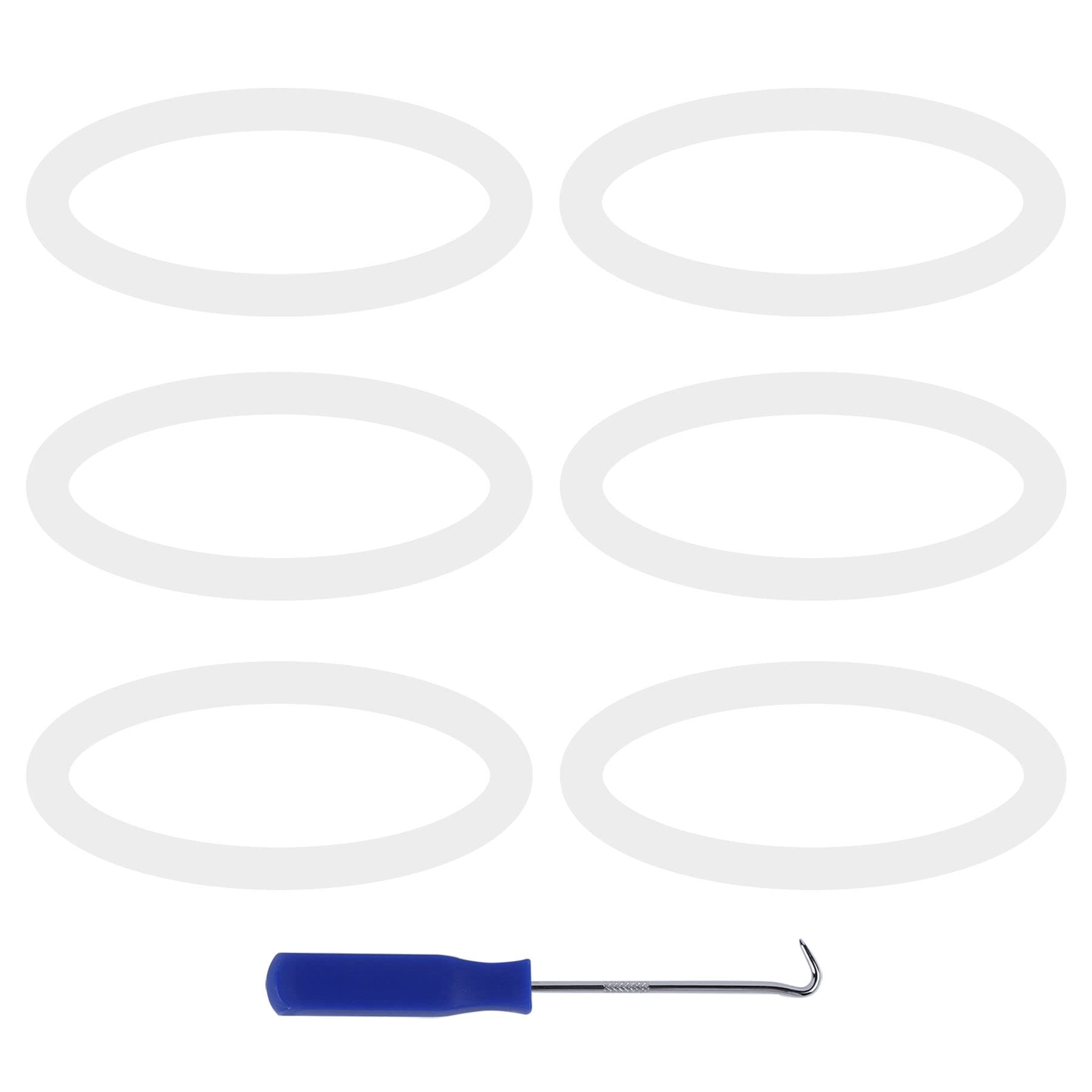 6PCS Blender Sealing Gasket Replacement for Ninja BL770 BL660 BL780 BL771 - 3.2 Inch Rubber O-Ring Gaskets for 6 Fins Blender Blades - Perfect for Smoothies, Juicing & Food Prep