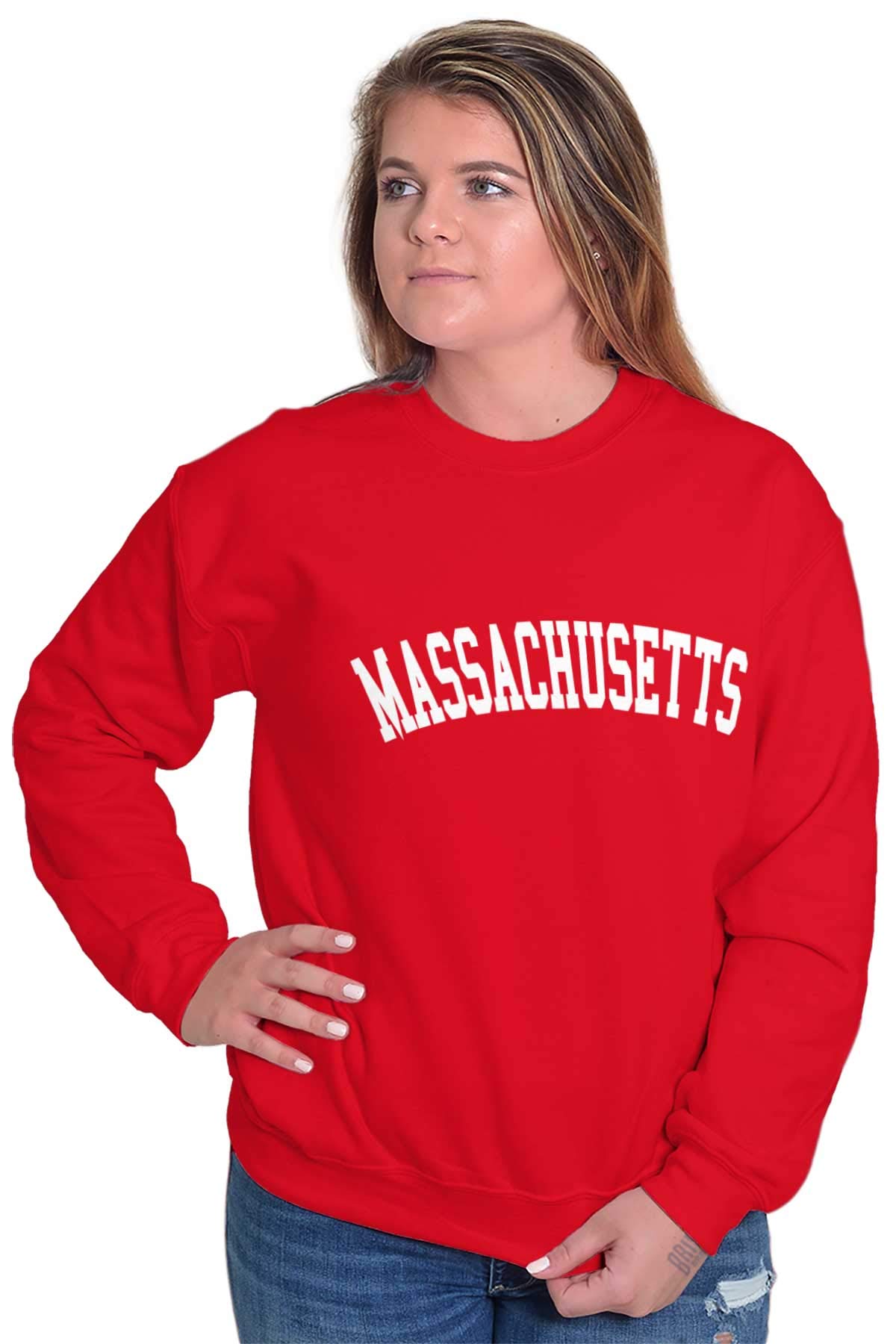 Massachusetts Souvenir Sweatshirt - Classic Unisex Pullover for Men & Women | Perfect for Travel Gifts, College Campus Wear & Casual Outfits