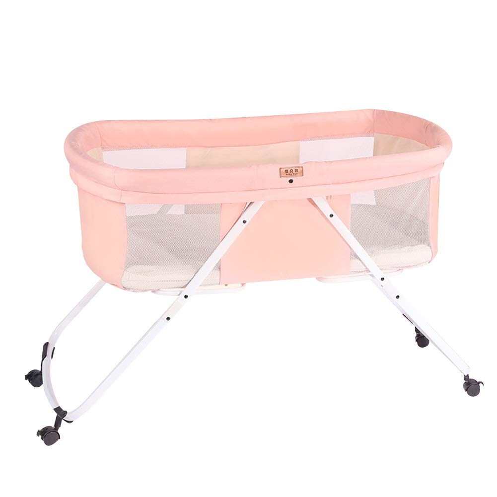XJJUN Universal Rocking Crib Mosquito Net - Breathable, Formaldehyde-Free, Odorless Safety Mesh - 3 Colors & 2 Styles (Pink, 105x30x70cm) - Perfect for Nursery, Bedroom, and Outdoor Baby Protection