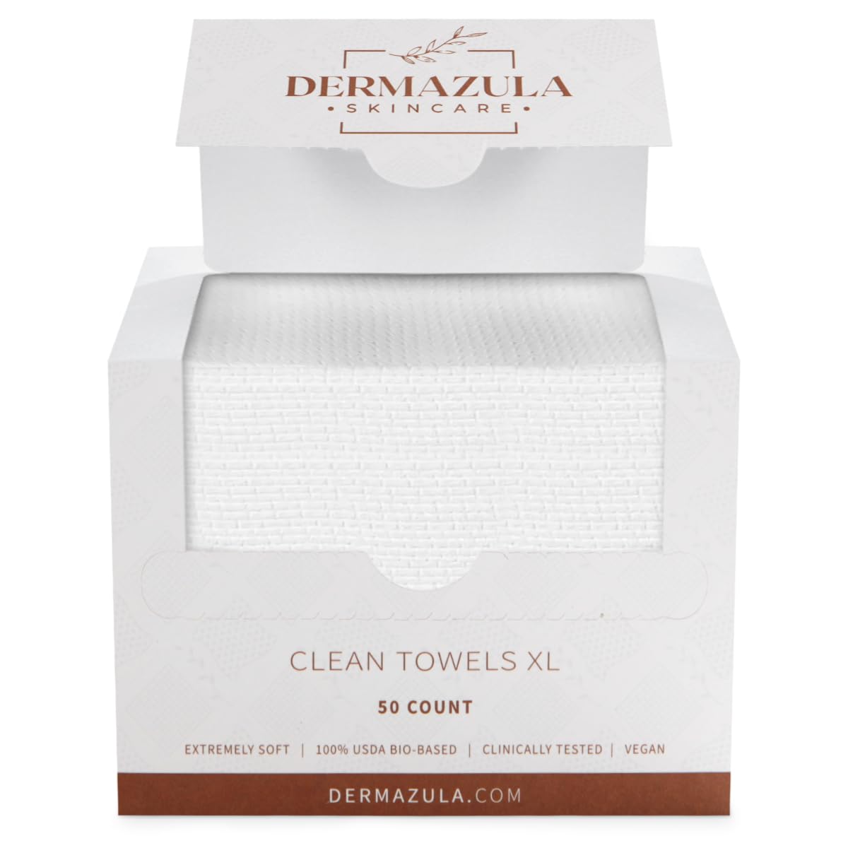 50 Count Ultra Soft Disposable Face Towels | Gentle Cleansing Facial Cloths for All Skin Types | Hypoallergenic & Eco-Friendly | Perfect for Travel, Gym & Daily Skincare Routine | White