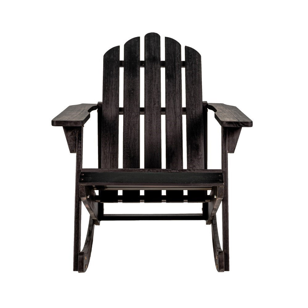 Premium Acacia Wood Adirondack Rocking Chair for Outdoor Patio - Classic Comfort & Durable Design - Perfect for Backyard, Garden, Poolside & Porch Relaxation