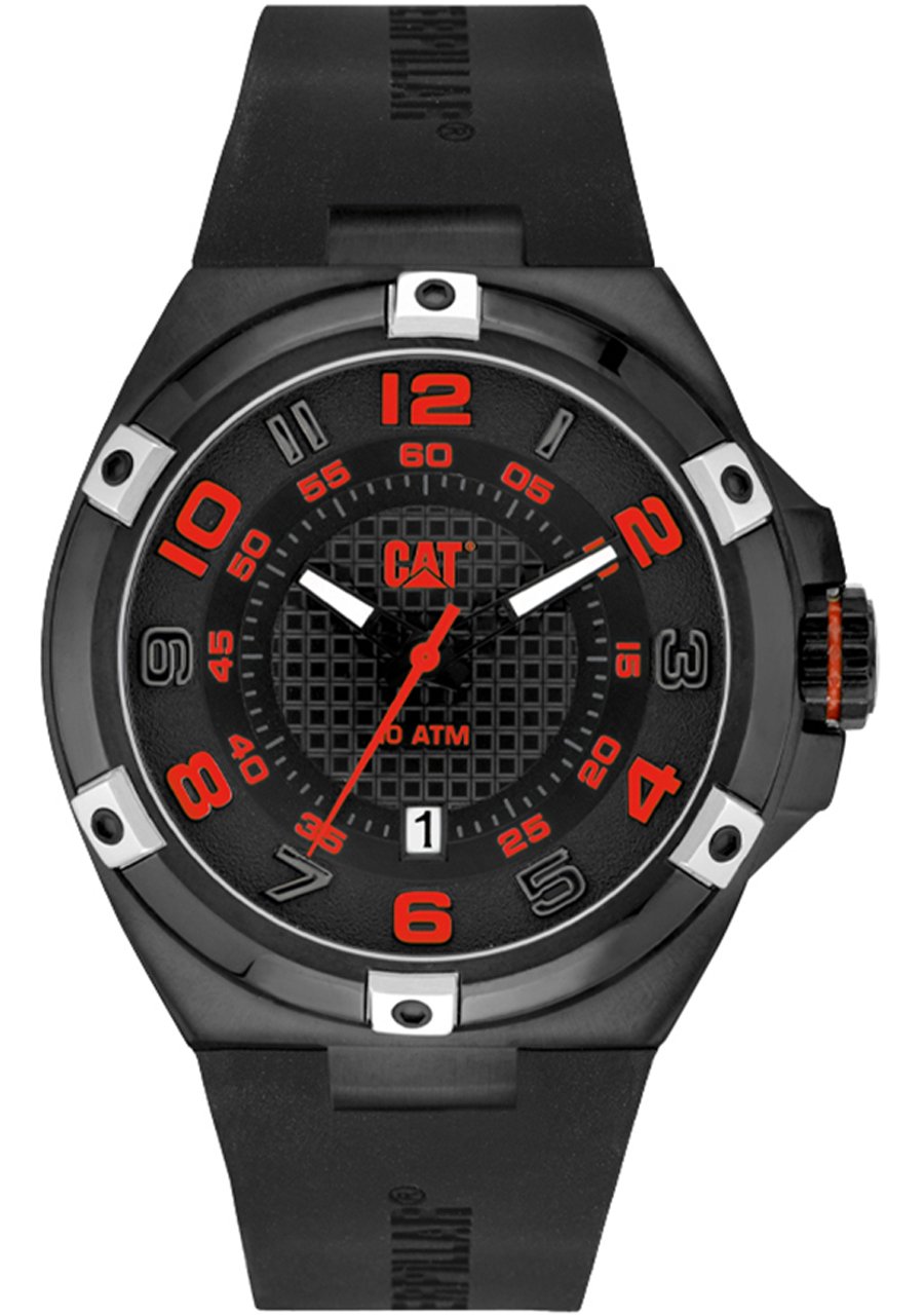CAT Men's SA16121118 Blade Analog Quartz Watch - Black Stainless Steel Band for Outdoor, Work & Casual Wear