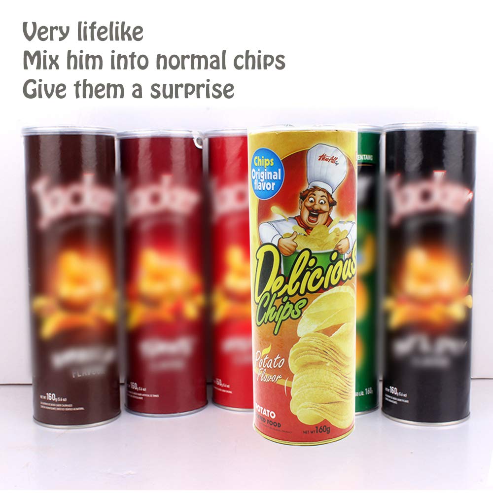 Funny Prank Gifts for Kids - Magic Potato Chip Can Toy with Fake Fries | April Fools Day & Halloween Party Decorations | Great for Pranks, Gag Gifts & Surprise Parties