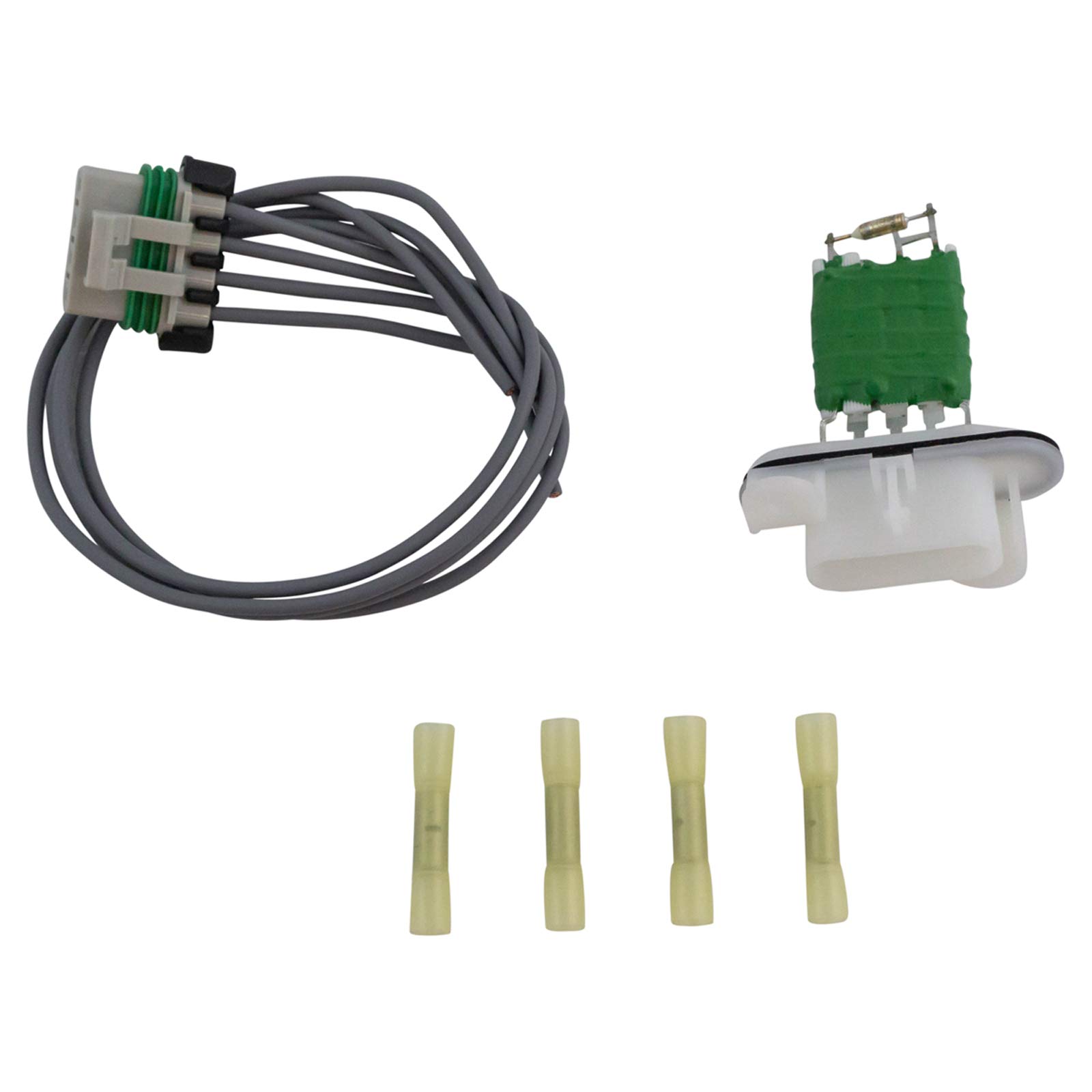 Heater Blower Motor Resistor & Pigtail Harness Replacement for 2004-2012 Chevy Colorado GMC Canyon - Perfect for HVAC System Repair & Winter Heating Maintenance