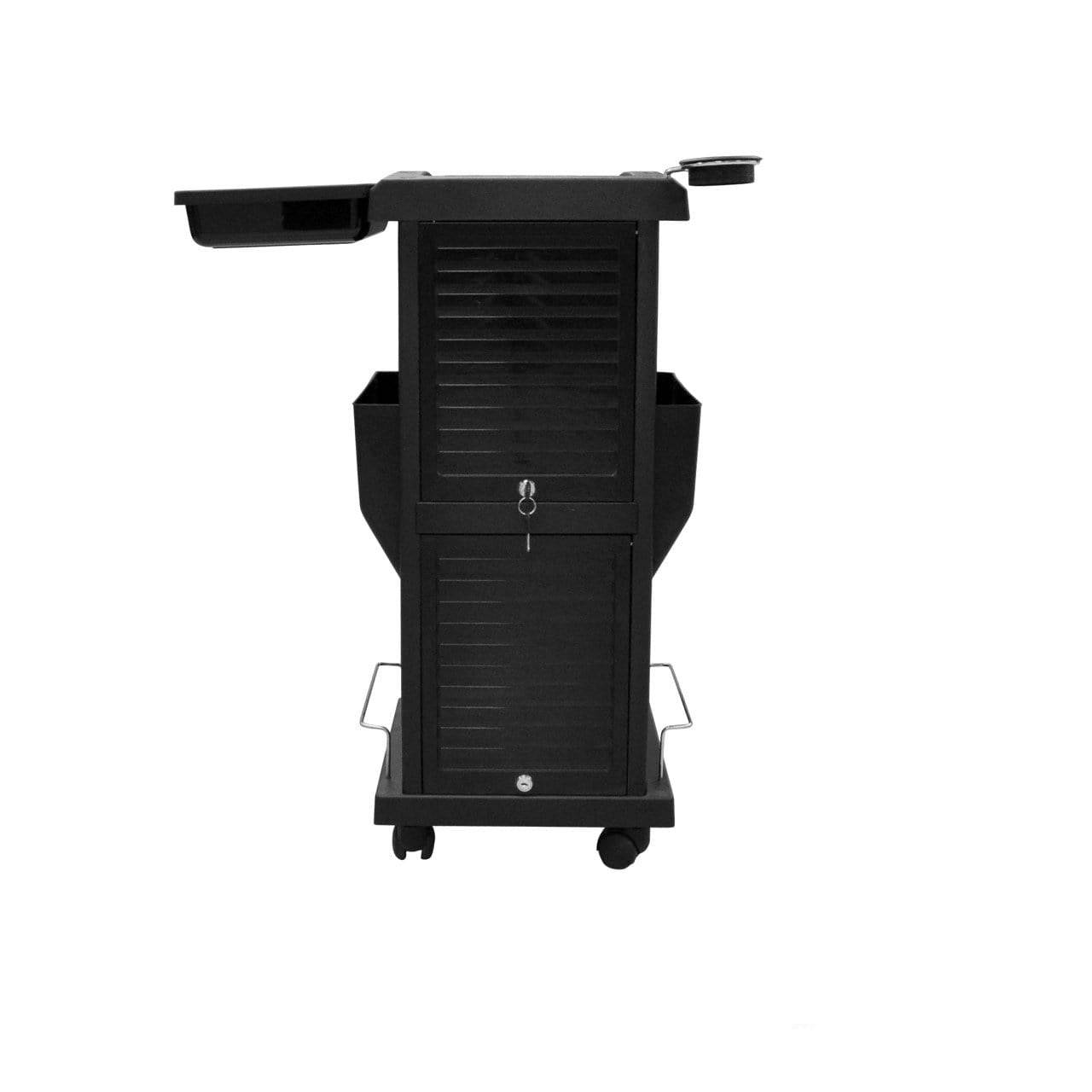 CLAIRE Lockable Salon Trolley Cart - Professional Mobile Storage for Hair Stylists & Beauty Salon Equipment - Perfect for Salon Tools, Hair Products & Cosmetics Organization