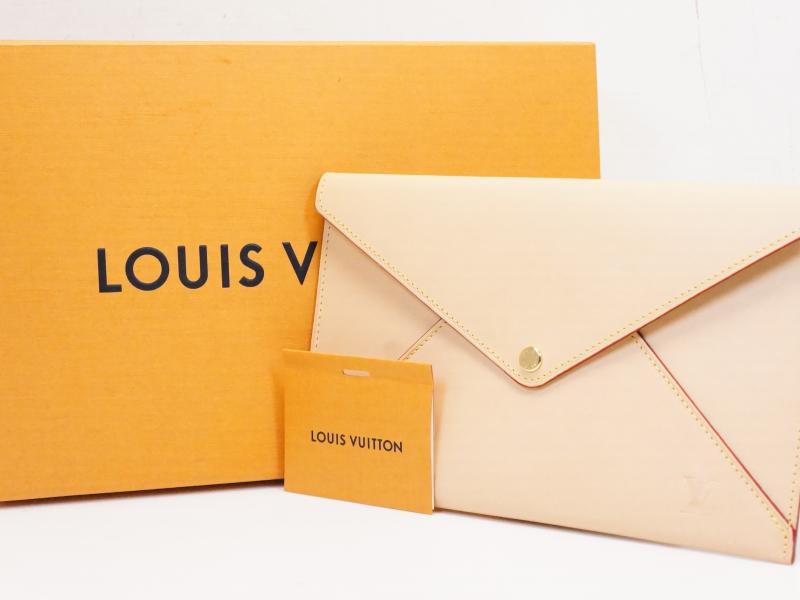 Authentic Pre-Owned Louis Vuitton Nomade Vachetta Leather Travel Clutch Case 210413 - Luxury Vintage Envelope Bag for Women, Perfect for Travel, Business & Evening Events