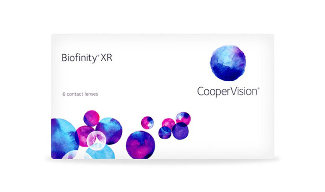 Biofinity XR Contact Lenses (6 Pack) - Monthly Disposable, Comfortable & Breathable for Dry Eyes - Perfect for Daily Wear, Sports & Outdoor Activities