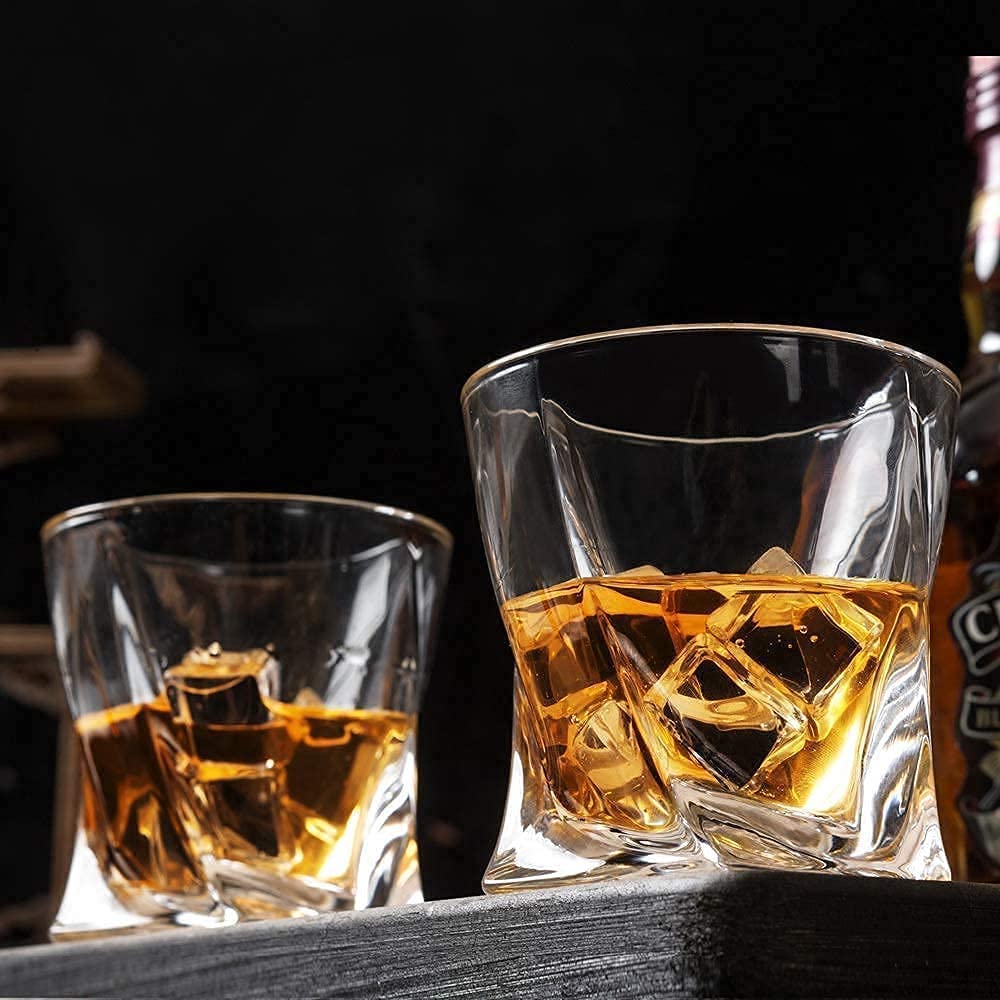 Premium Crystal Whiskey Decanter Set - Handcrafted 11-Piece Liquor Decanter with 6 Old Fashioned Glasses for Scotch, Bourbon & Whisky | Elegant Barware for Home Entertaining, Wedding Gifts & Men's Birthday Presents