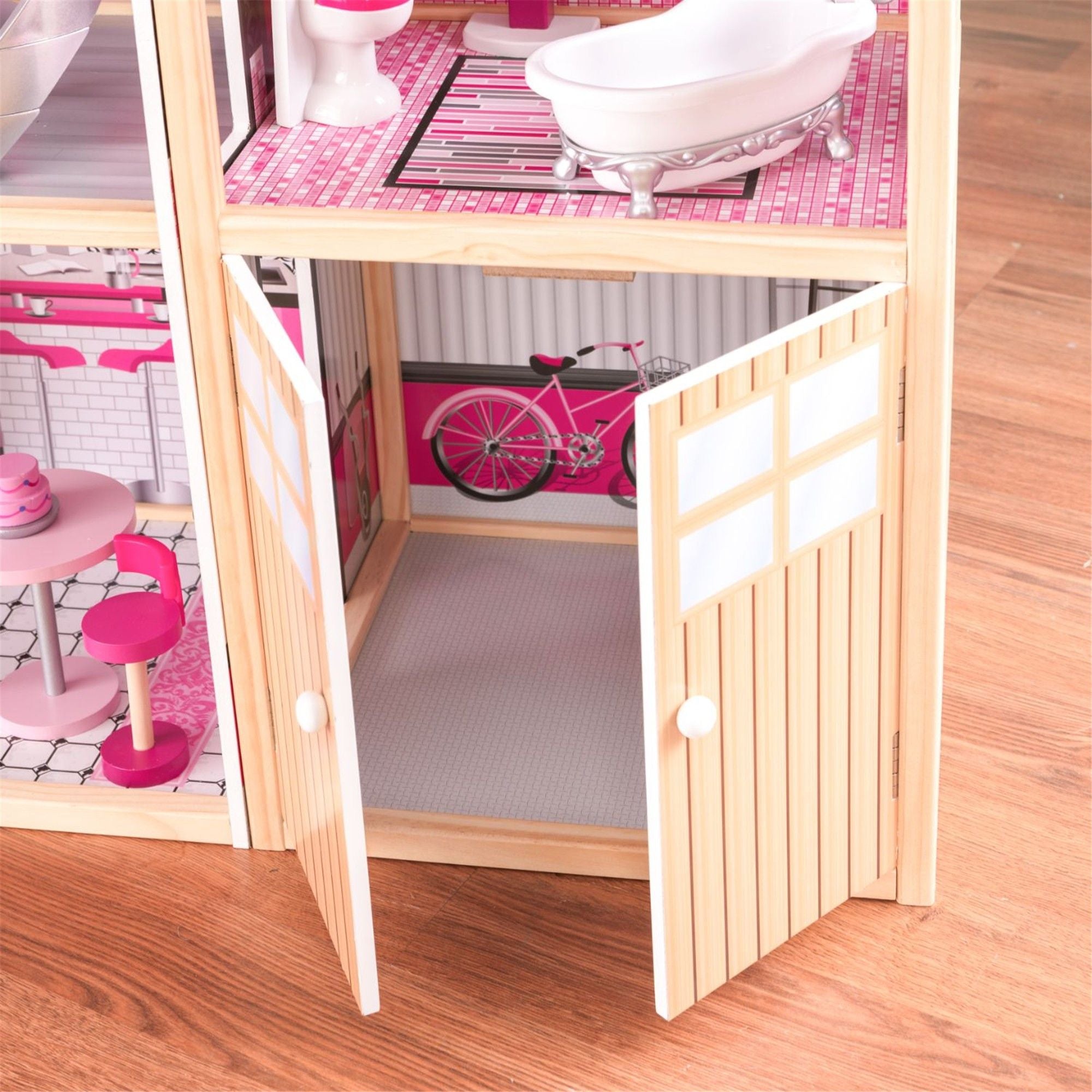 KidKraft Sparkle Mansion Dollhouse - 3-Story Wooden Doll House with Furniture for Girls, Perfect for Imaginative Play & Room Decor