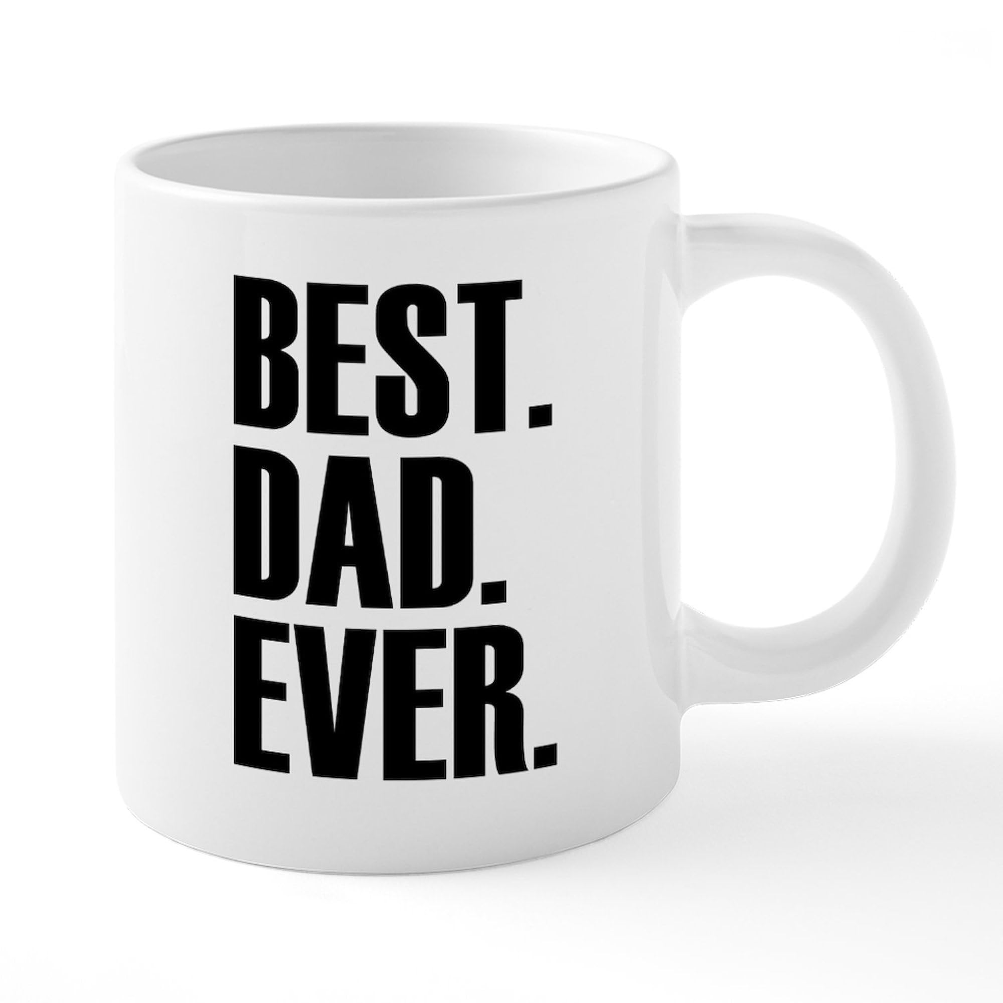 Best Dad Ever 20 oz Ceramic Coffee Mega Mug - Large Insulated Coffee Cup for Office, Home & Gifts | Funny Father's Day Present, Birthday Gift Idea for Dad