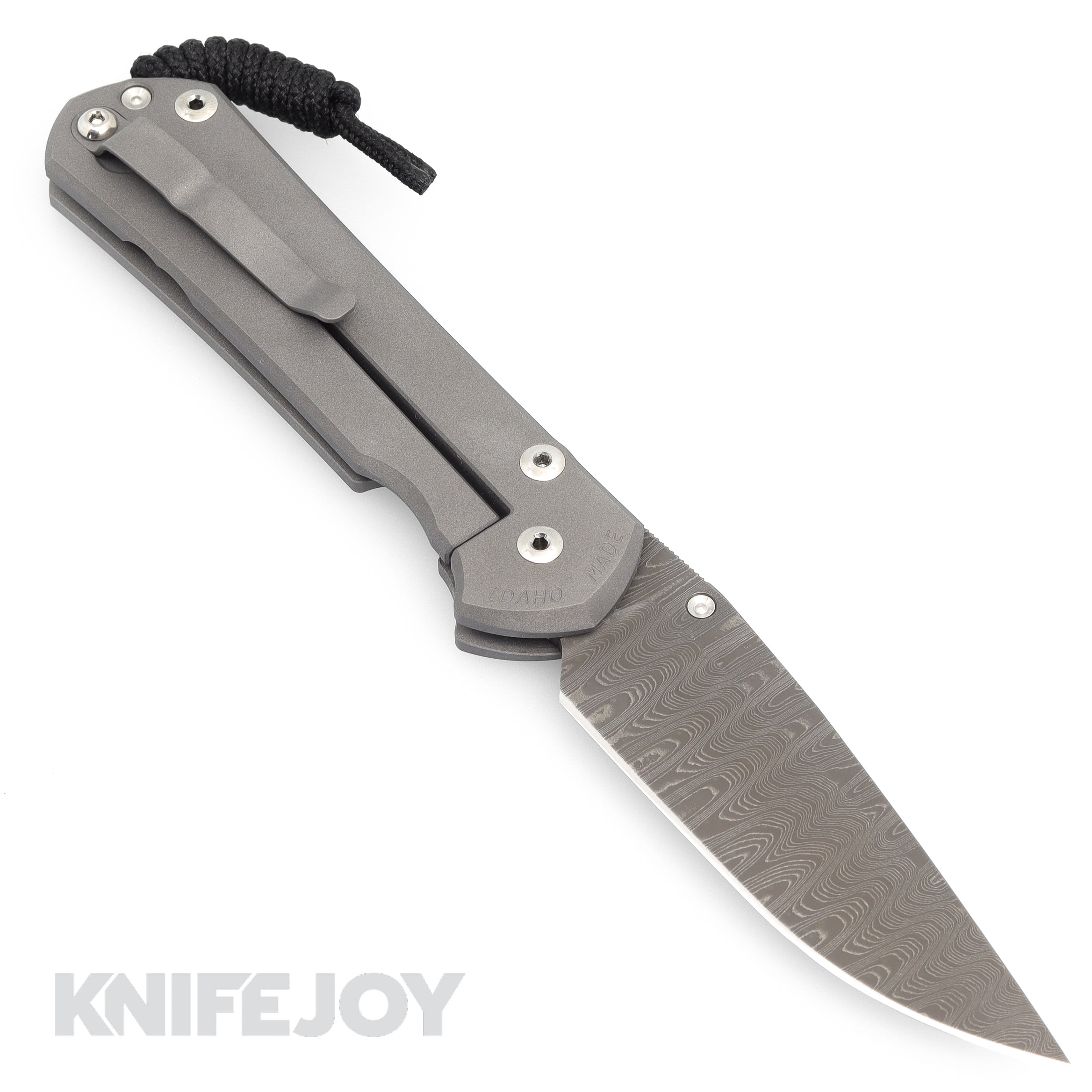 Chris Reeve Knives Large Sebenza 31 Drop Point Ladder Damascus Folding Knife - Unique Graphic Design Handle - Premium EDC Pocket Knife for Outdoor Camping, Hunting & Survival Gear