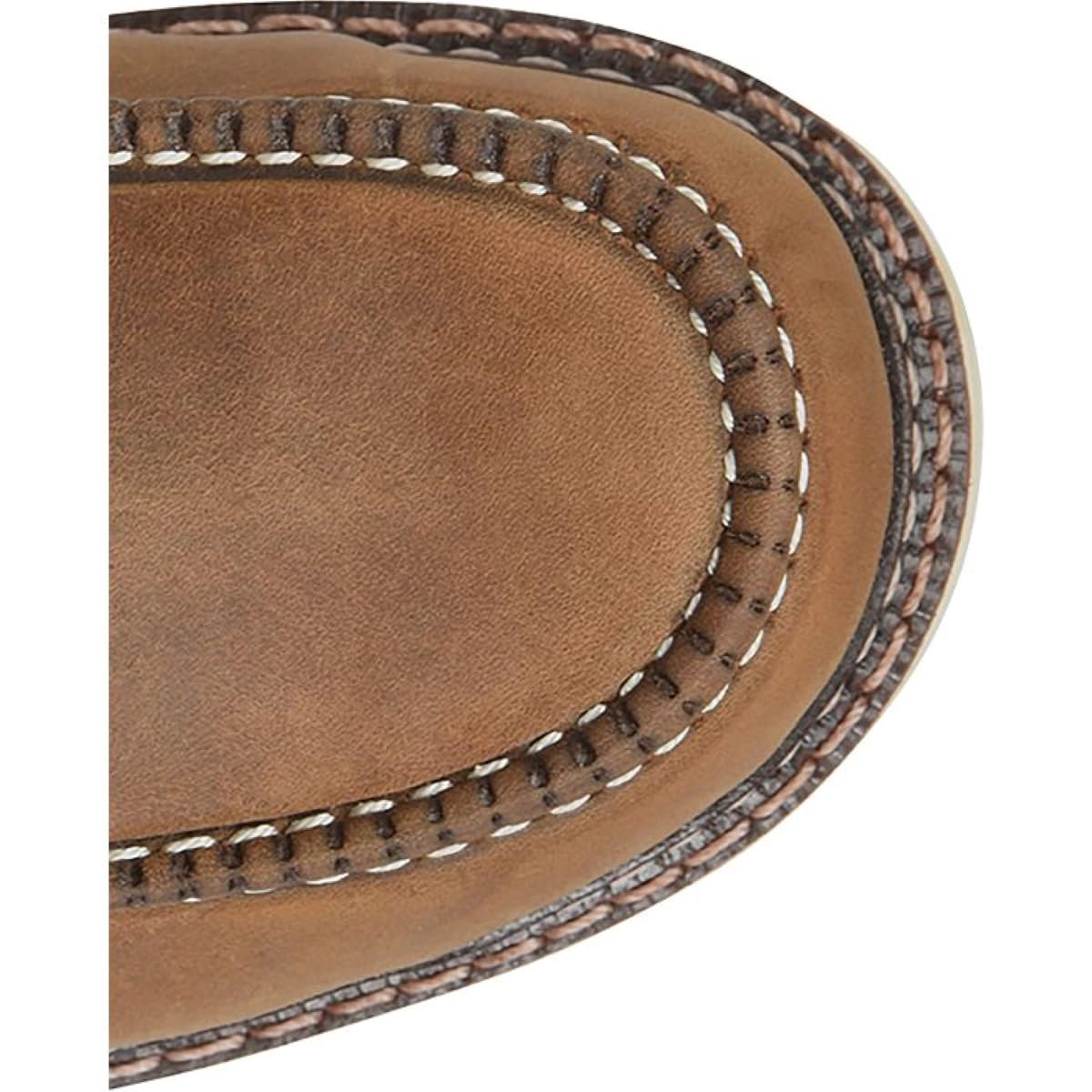 Carolina AMP USA 6 Inch Men's Soft Moc Toe Work Boots - American Made Leather Safety Shoes with Oil & Slip Resistant Outsole, Comfortable Poron Insole - Ideal for Construction, Warehouse & Outdoor Work