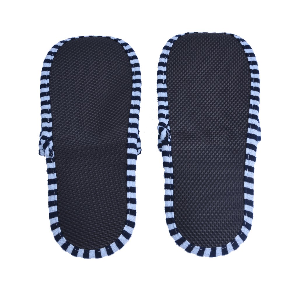 Keenso Foldable Reusable Indoor Soft Cotton Anti-Slip Slippers - Lightweight Travel Portable Bath Slippers for Home, Hotel & Spa - Perfect for Relaxation, Shower & Lounge Wear