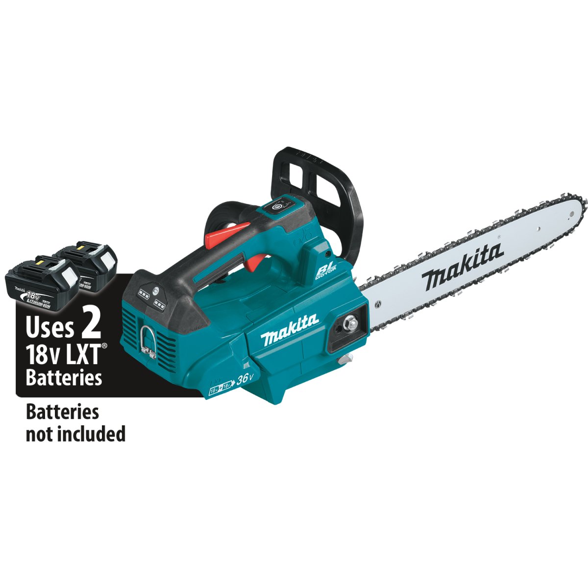 36V (18V X2) LXT® Brushless Cordless Top Handle Chain Saw - Lightweight & Powerful for Tree Trimming, Pruning, and DIY Wood Cutting Projects