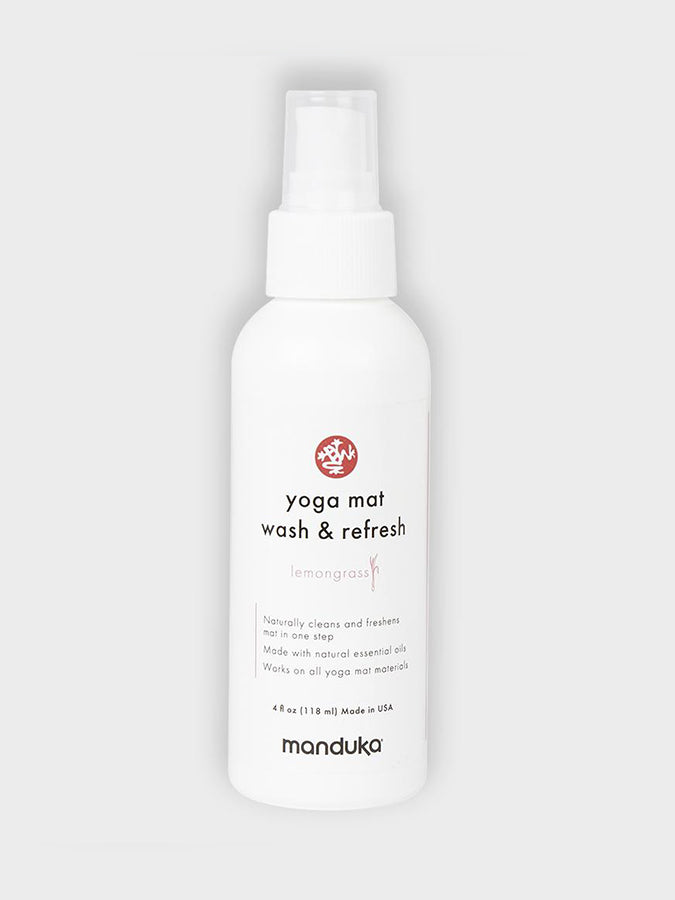 Manduka Yoga Mat Cleaner & Refresher Spray - 4oz (118ml) - Natural & Eco-Friendly Yoga Mat Wash for Deep Cleaning & Odor Removal - Perfect for Home, Studio & Travel Use