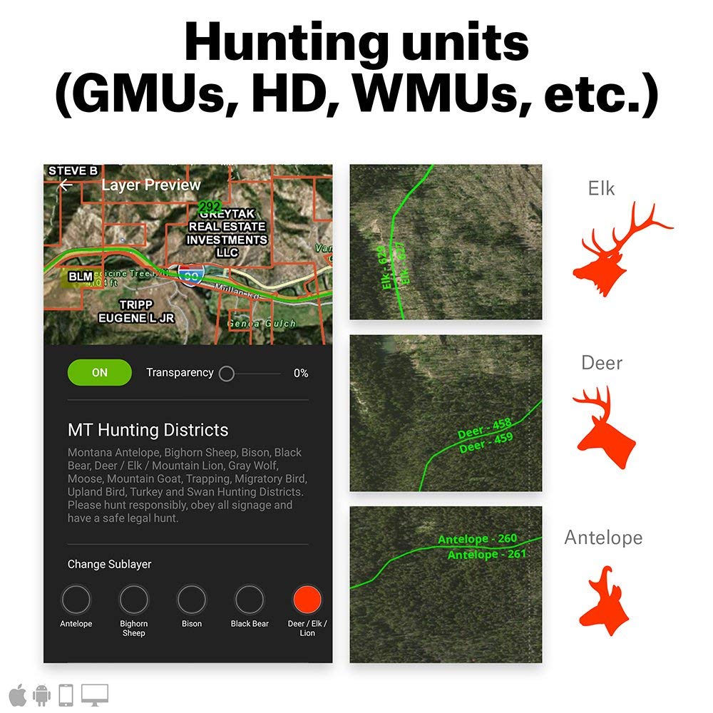 onX Elite: Nationwide GPS Hunting Maps Membership for Phone, Tablet & Computer - Color-Coded Land Ownership, 24K Topographic Maps & Hunting Data - Perfect for Off-Grid Hunting, Hiking & Outdoor Adventures