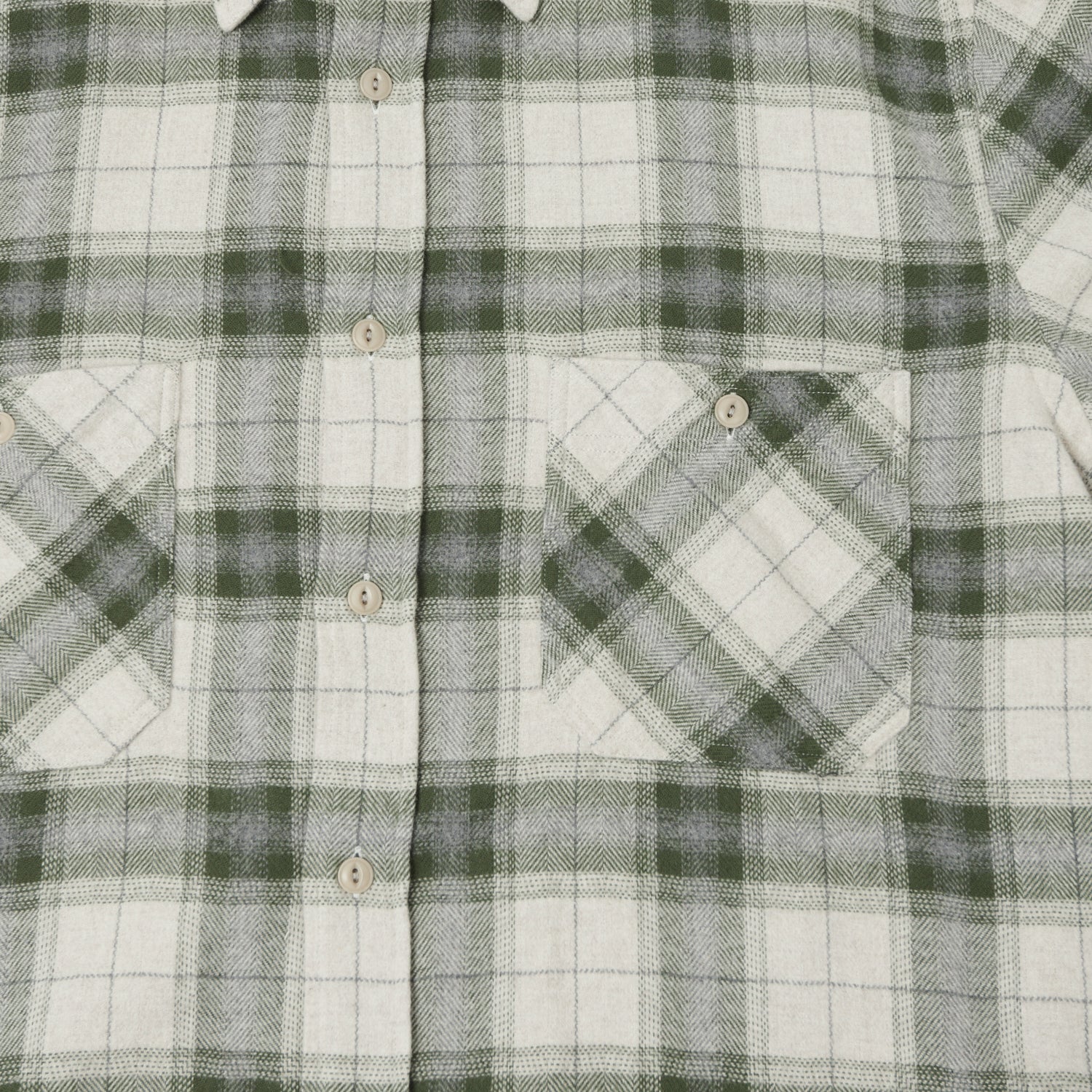 Hartford Green Check Flannel Pocket Shirt for Men - Casual Comfort Wear for Outdoor Activities and Layering