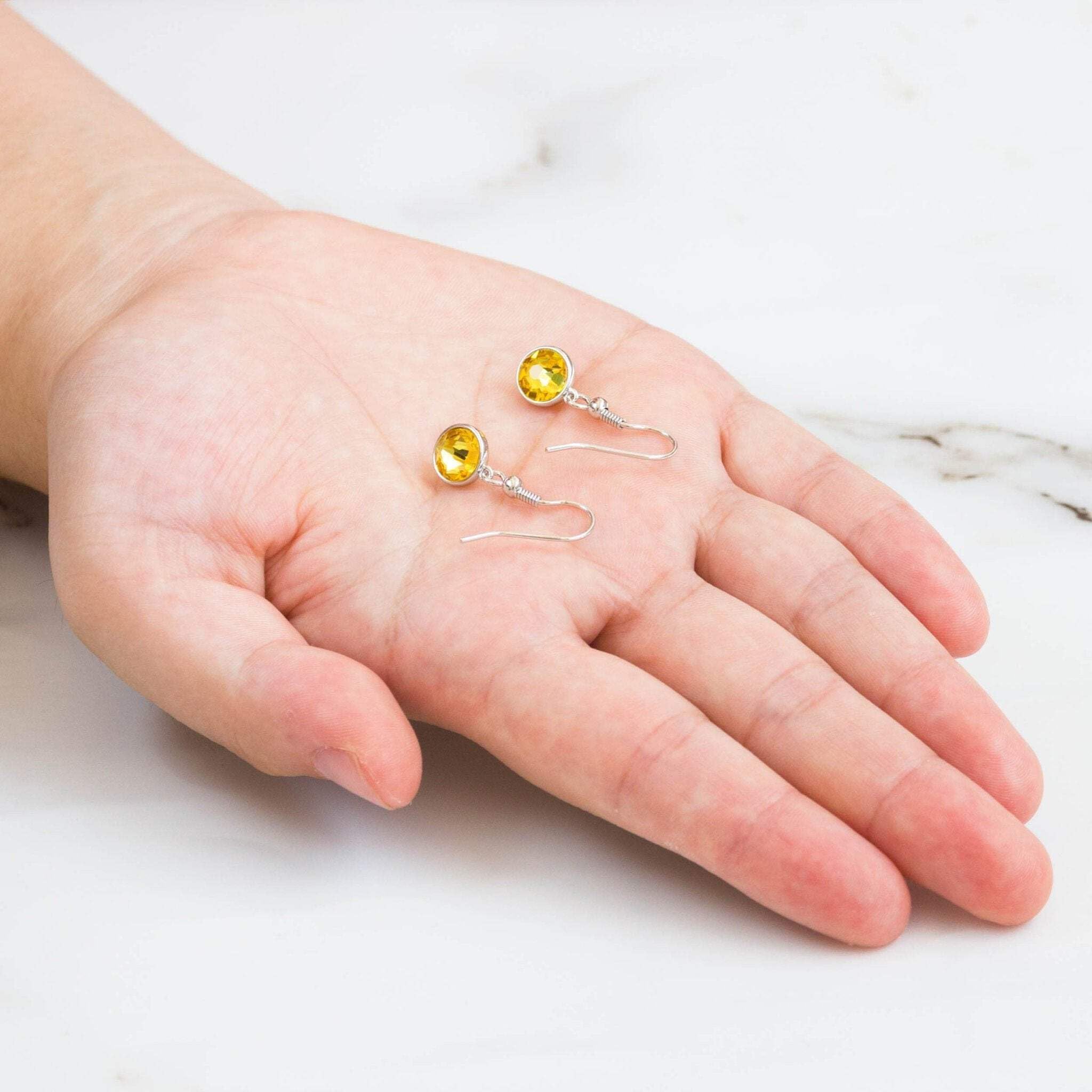 Topaz November Birthstone Earrings for Women - Elegant Gift Idea