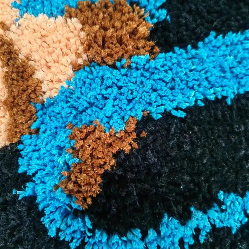 Stylish A La Mode Magazine Tufted Rug - Soft Bohemian Chic Home Decor for Living Room, Bedroom & Office