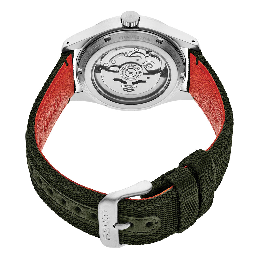 SRPH29 5 Sports Watch 39.4mm Green Dial Fabric Strap - Perfect for Running, Hiking & Outdoor Activities