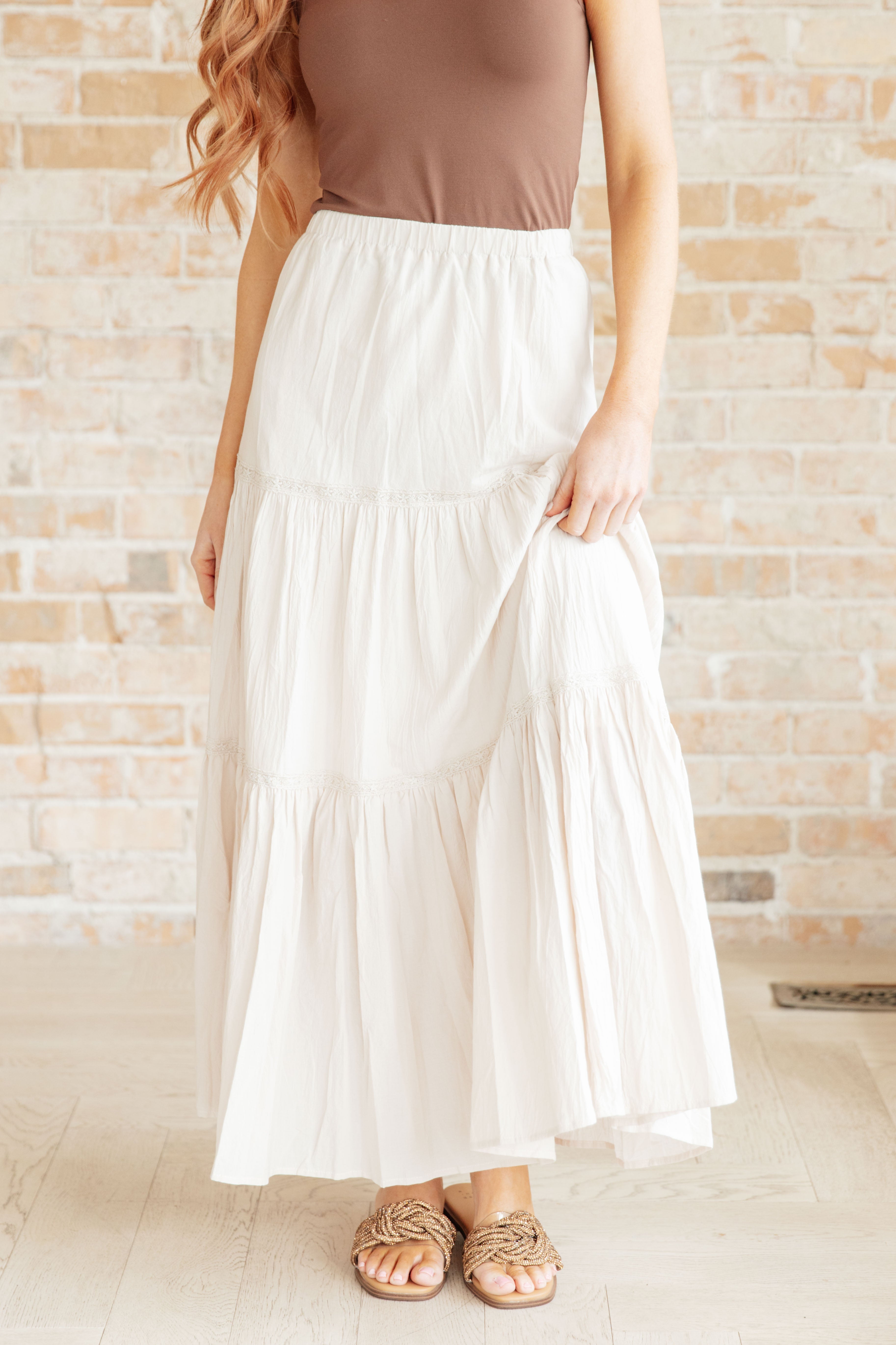 Let It Begin Tiered Maxi Skirt - Flowy Boho Long Skirt for Women | Perfect for Beach, Vacation & Summer Outfits