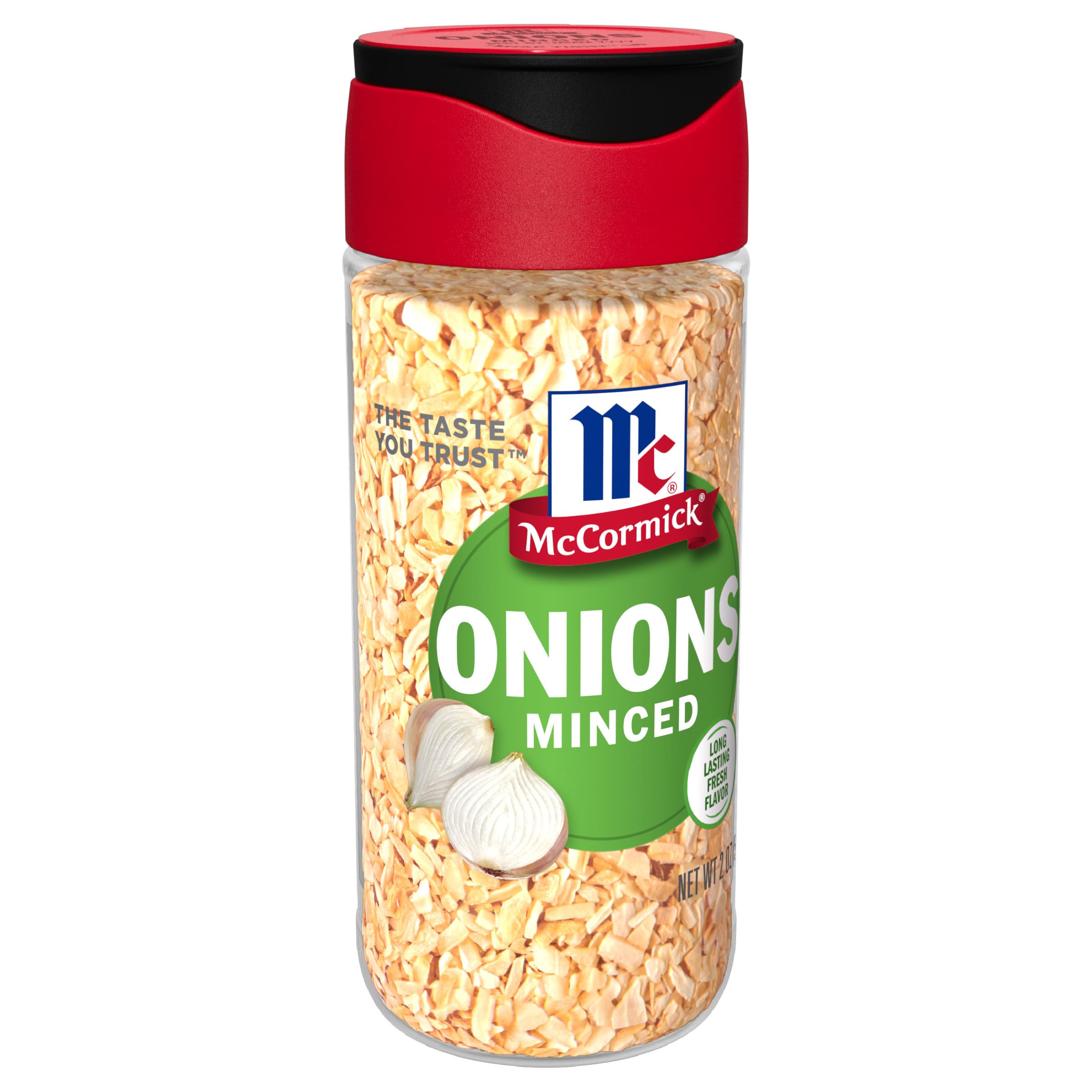 McCormick Minced Onions 2 oz - Dried Chopped Onions for Cooking, Baking & Seasoning - Perfect for Soups, Salads, Casseroles & More