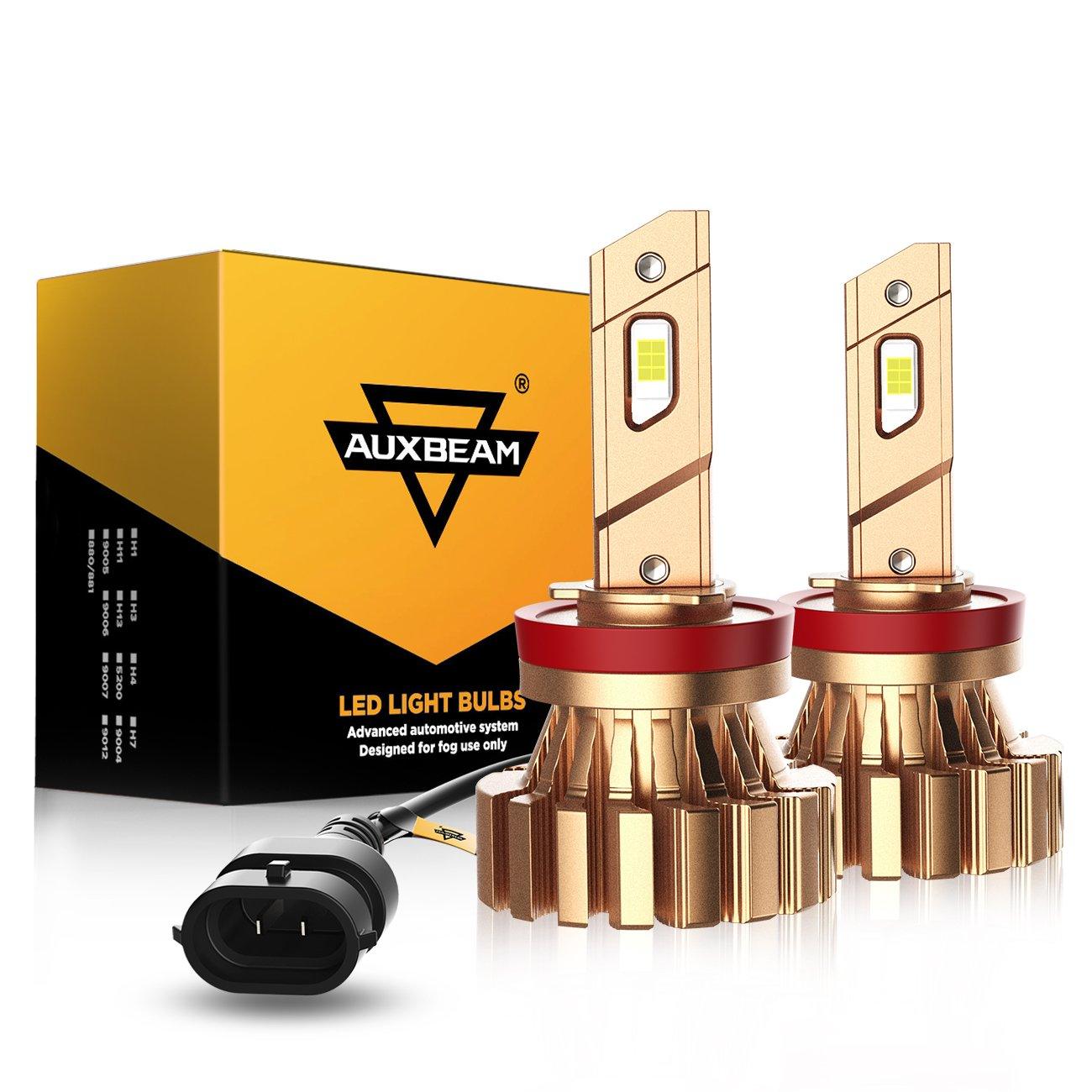 H11 LED Fog Light Bulbs 44W 4000LM 6500K Cool White - Fanless Design, 2-Pack | High Visibility for Rain, Snow & Fog - Perfect for Trucks, SUVs & Off-Road Vehicles