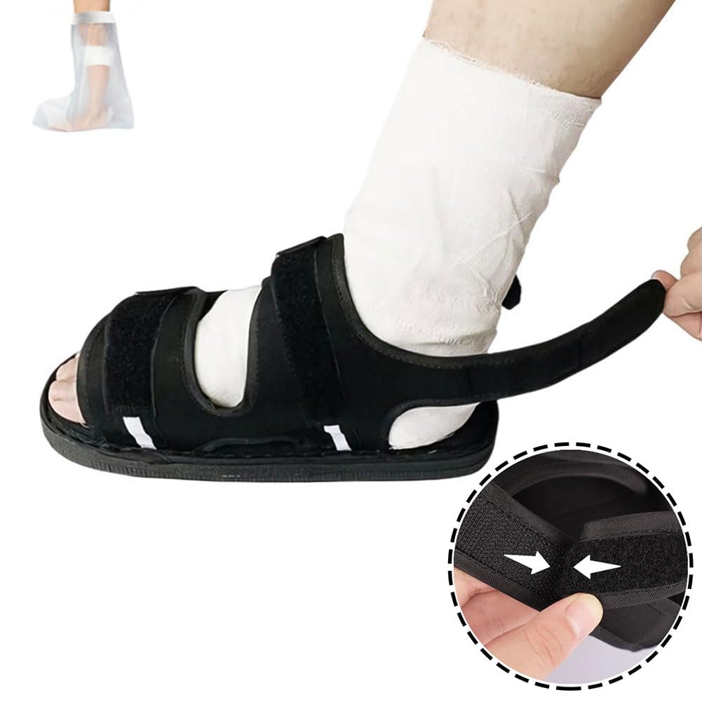 **Post Op Shoe for Broken Toe & Foot – Adjustable Medical Walking Boot with Straps for Surgery Recovery, Fracture Support & Ankle Injuries – Ideal for Post-Surgery, Cast Replacement & Mobility Assistance**