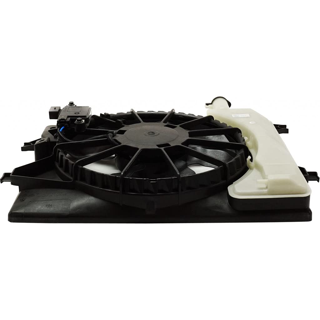 Hyundai Elantra Engine Cooling Fan Assembly 2014-2017 - Replacement for KI3115151, 191275299739, 25380B0000 | Radiator & Condenser Fan with Electronic Module | Single Blade Design | Perfect for Sedan Models | Improves Engine Cooling Performance in Hot Weather & Heavy Traffic