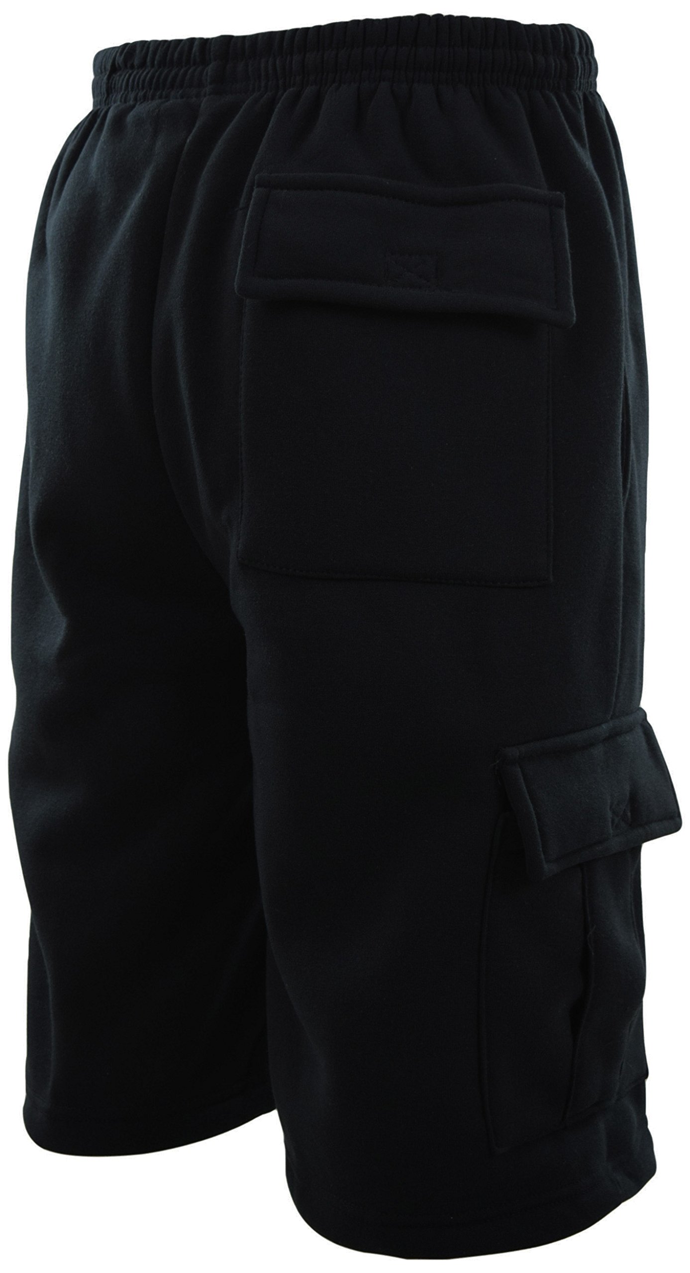 Men's Cargo Sweatpants Shorts with Pockets - Comfortable Casual Workout & Lounge Shorts (Sizes M to 5XL) - Perfect for Gym, Running, Travel & Outdoor Activities