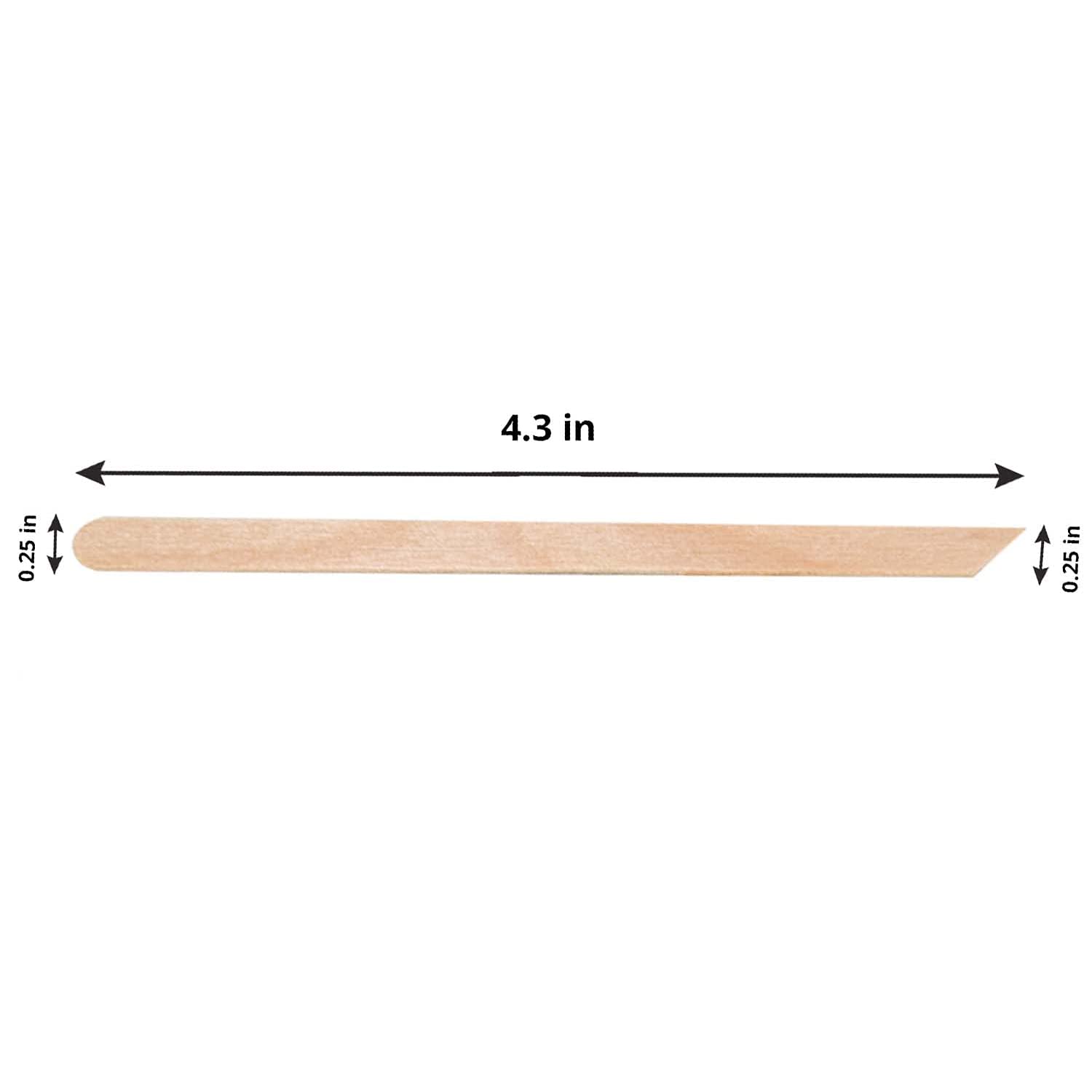 Tachibelle Wooden Wax Sticks - 500 Pack Dual Ended Wax Applicators for Eyebrows, Lips, Nose & Body Hair Removal - Pointed & Slanted Tips for Professional Spa & Home Waxing - Smooth Skin Care Essential