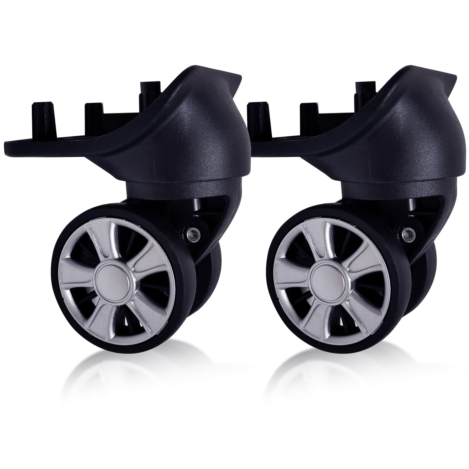 Spinner Luggage Wheels Replacement for Suitcase - 2 Pack Durable Roller Caster Wheels Kit for Tourister Travel Trunk - Perfect for Smooth Airport Navigation & Business Trips